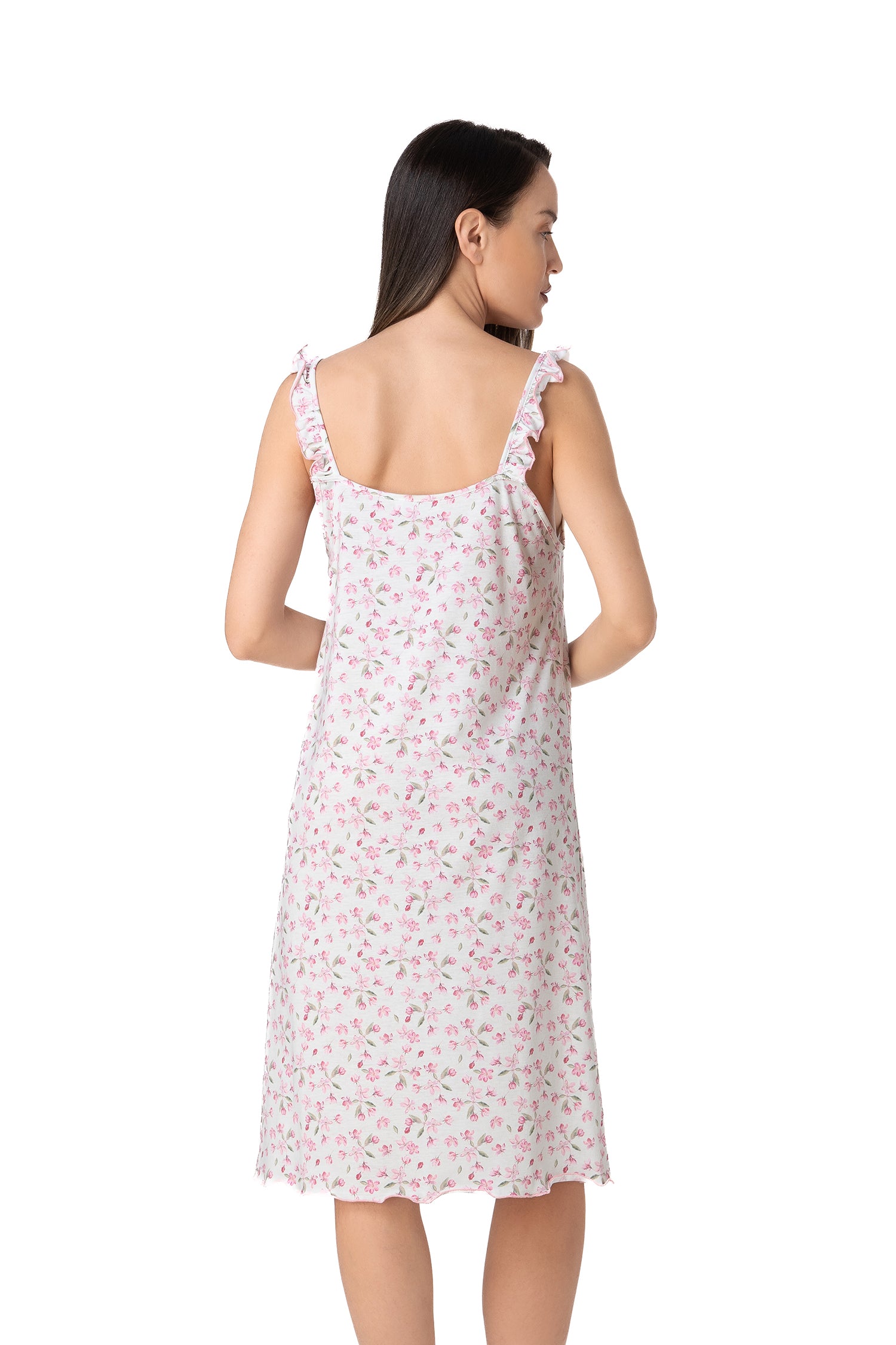 Relax - Γυναικείο Νυχτικό Cami με Κουμπιά & Μοτίβο Paisley