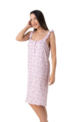 Relax - Γυναικείο Νυχτικό Cami με Κουμπιά & Μοτίβο Paisley