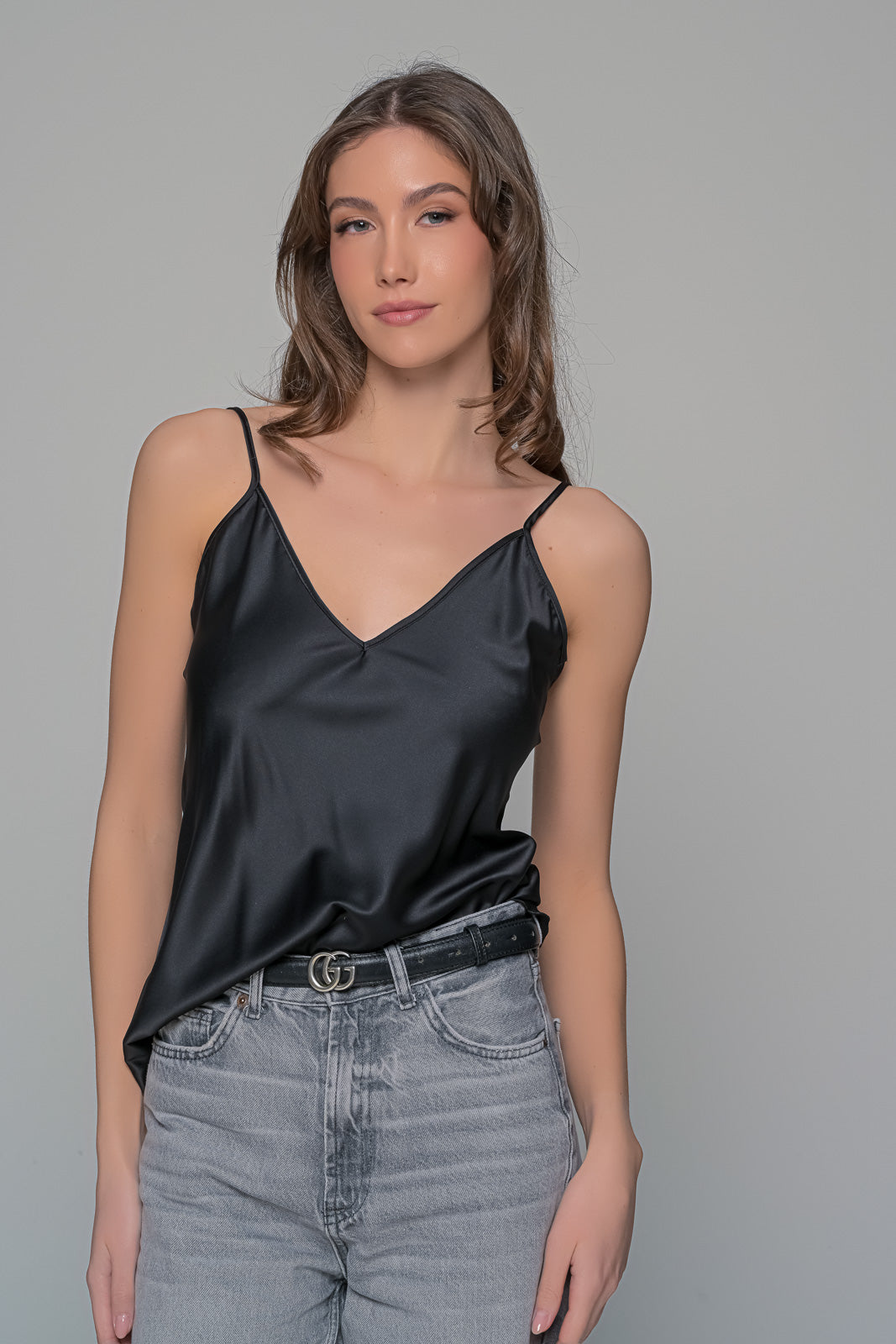 MilenaByParis - Κομψό Σατέν Lingerie Top
