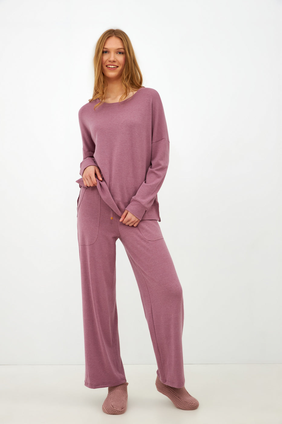 Harmony - Γυναικείο Homewear Πλεκτό  Purple
