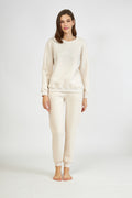 Harmony - Γυναικείο Φούτερ Homewear Μονόχρωμο Optimist Sand