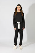 Harmony - Γυναικεία Πιτζάμα Πουά Micromodal  Black
