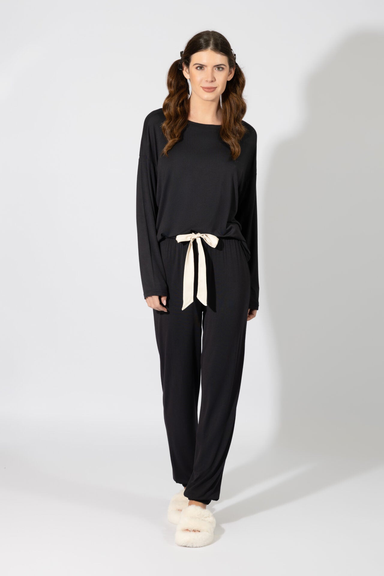 Harmony - Γυναικεία Πιτζάμα Micromodal  Black