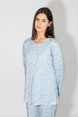 Harmony - Γυναικεία Πιτζάμα Εμπριμέ Με Πατιλέτα Cotton/Modal