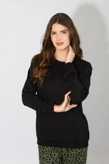 Harmony - Γυναικεία Πιτζάμα Leopard Παντελόνι Cotton  Black