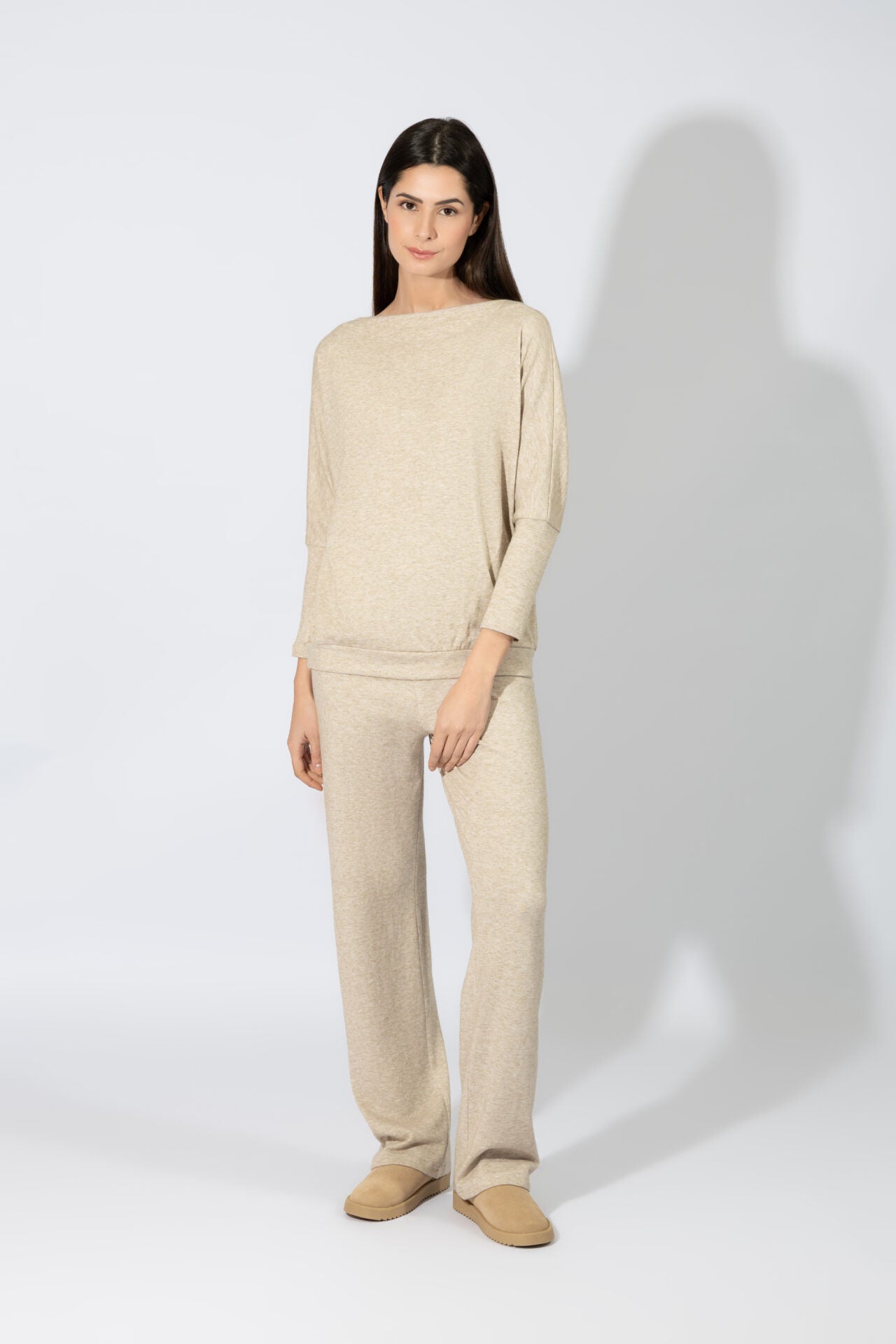 Harmony - Γυναικείο Homewear Πλεκτό  Beige