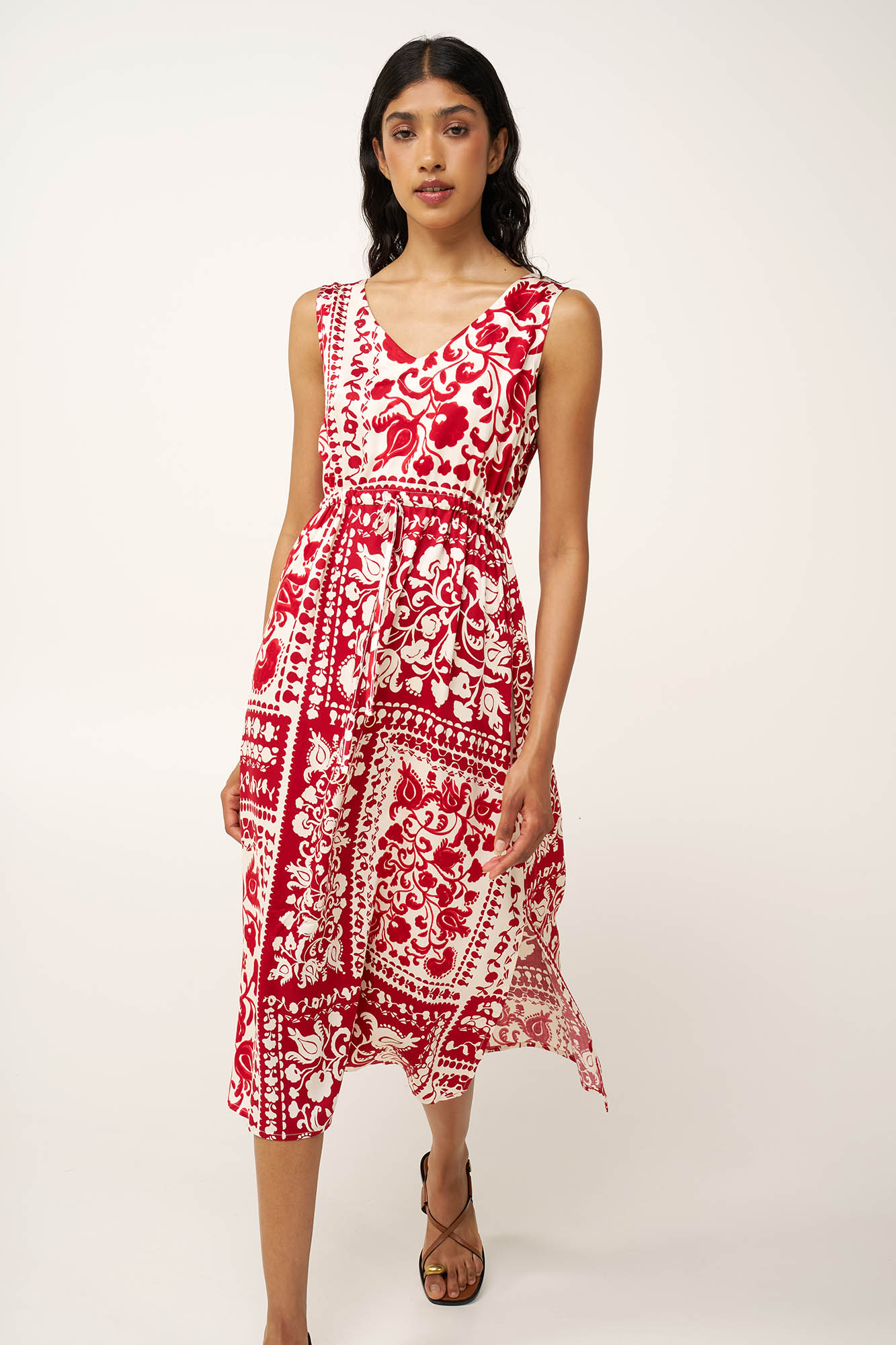 Vamp - Μακρύ Καλοκαιρινό Φόρεμα από Ποπλίνα