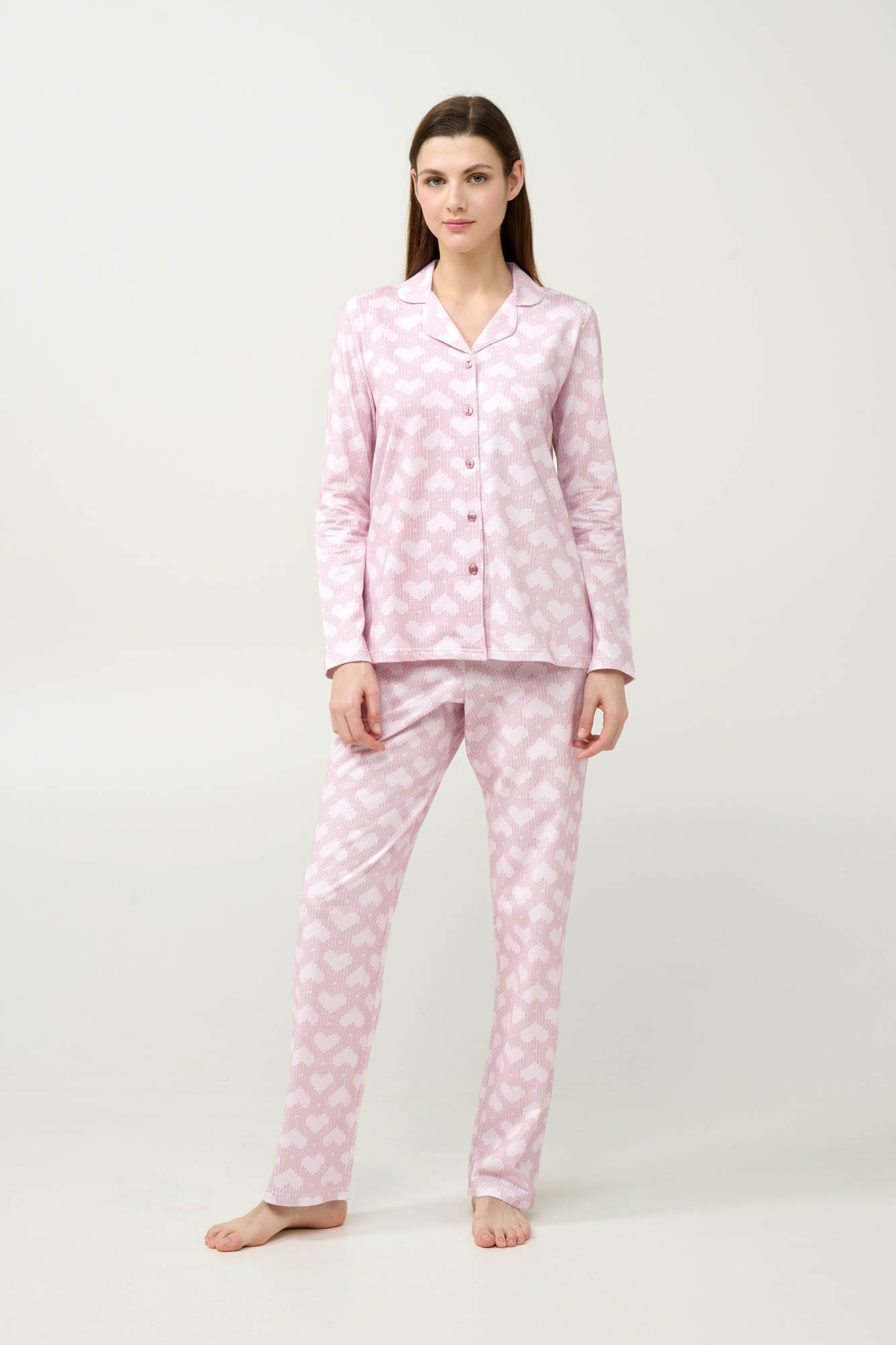 Vamp - Γυναικεία Κουμπωτή Πυτζάμα Φούτερ