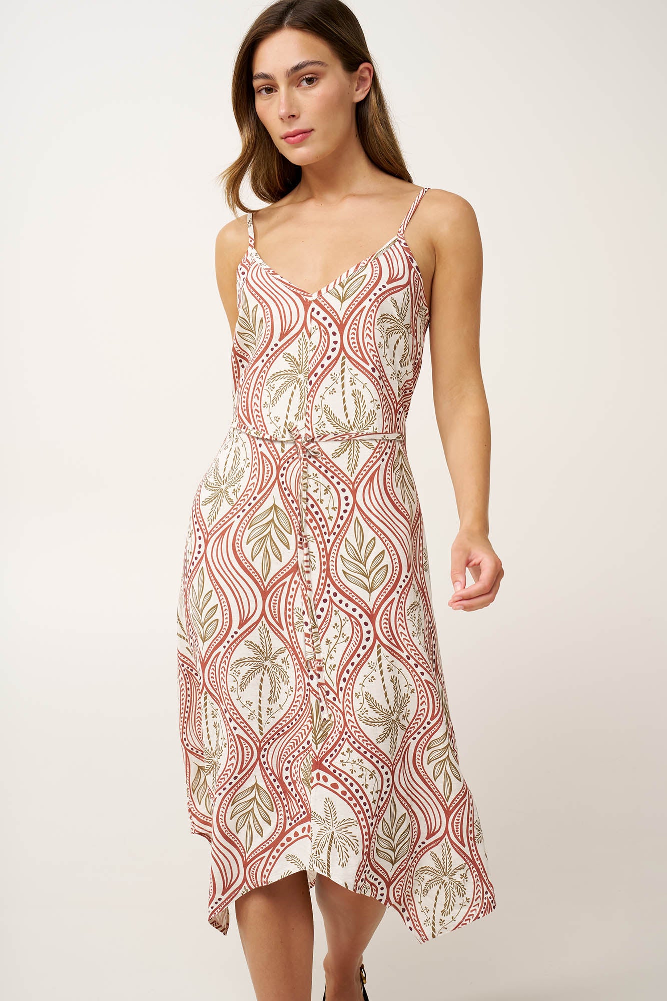 Vamp - Μακρύ Καλοκαιρινό Φόρεμα από Ποπλίνα