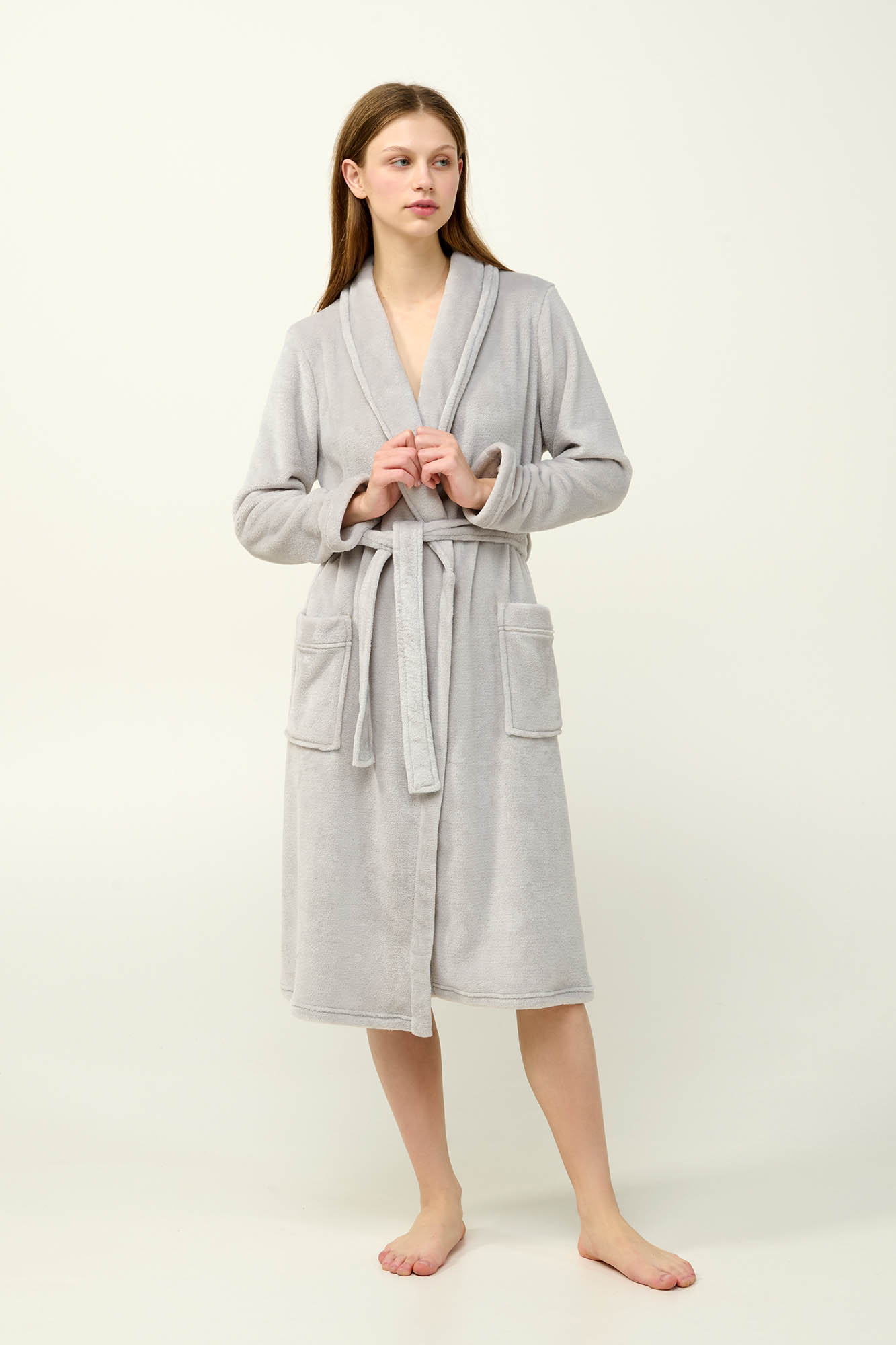 Vamp - Γυναικεία Σταυρωτή Ρόμπα Fleece