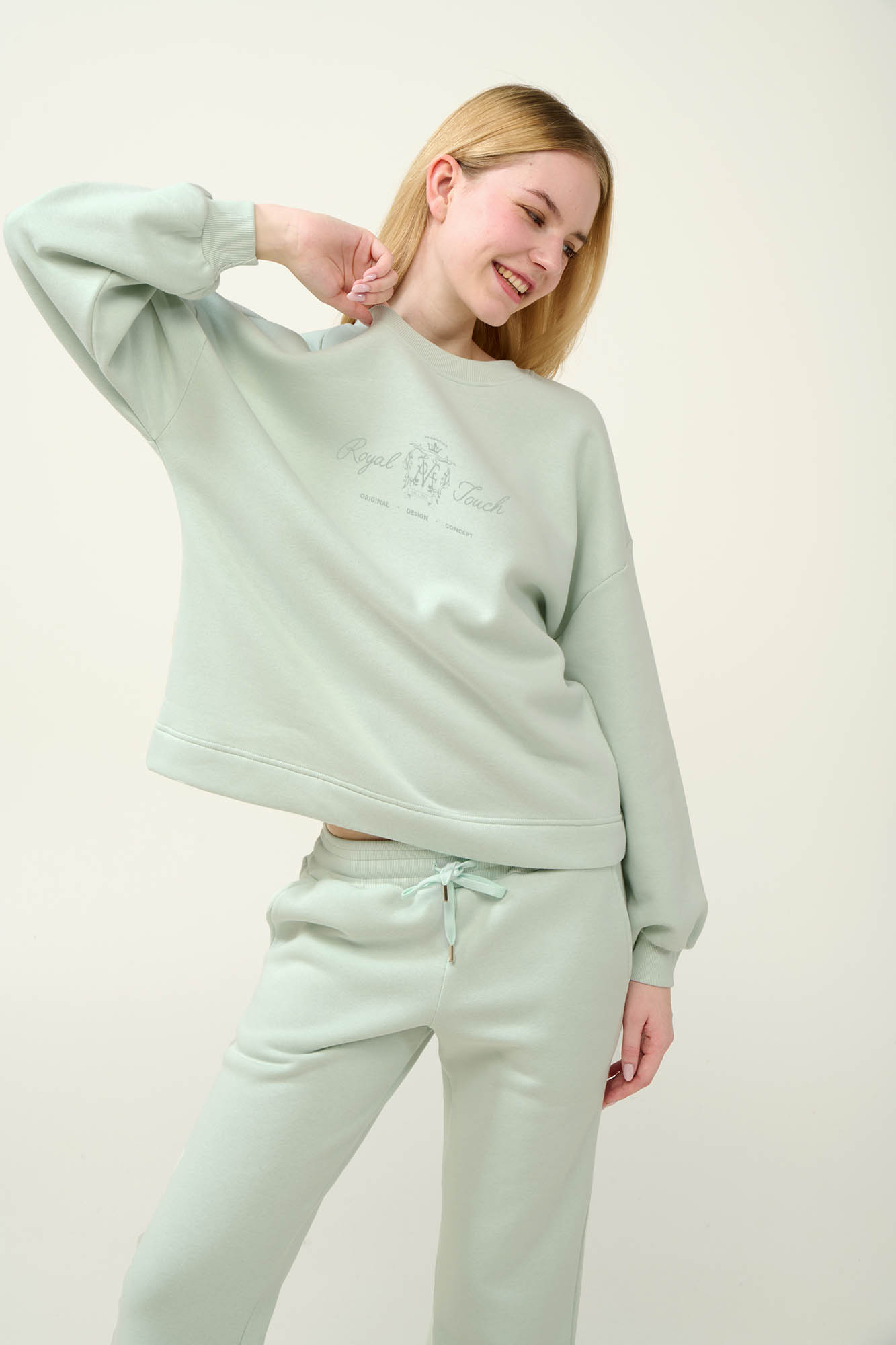 Vamp - Γυναικεία Φούτερ Φόρμα με Μανσέτες