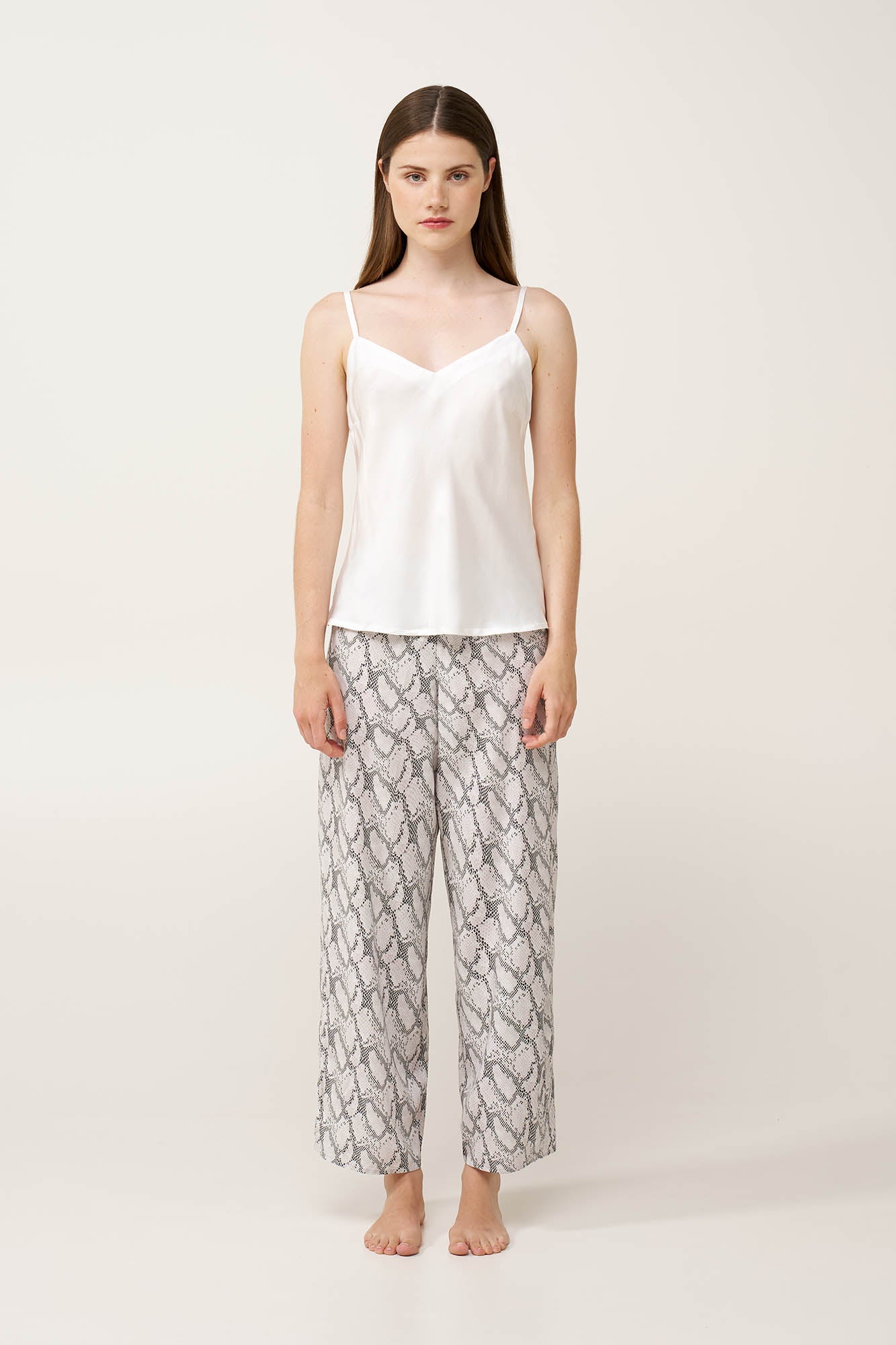 Vamp - Γυναικεία Πυτζάμα με Σατέν Τοπ