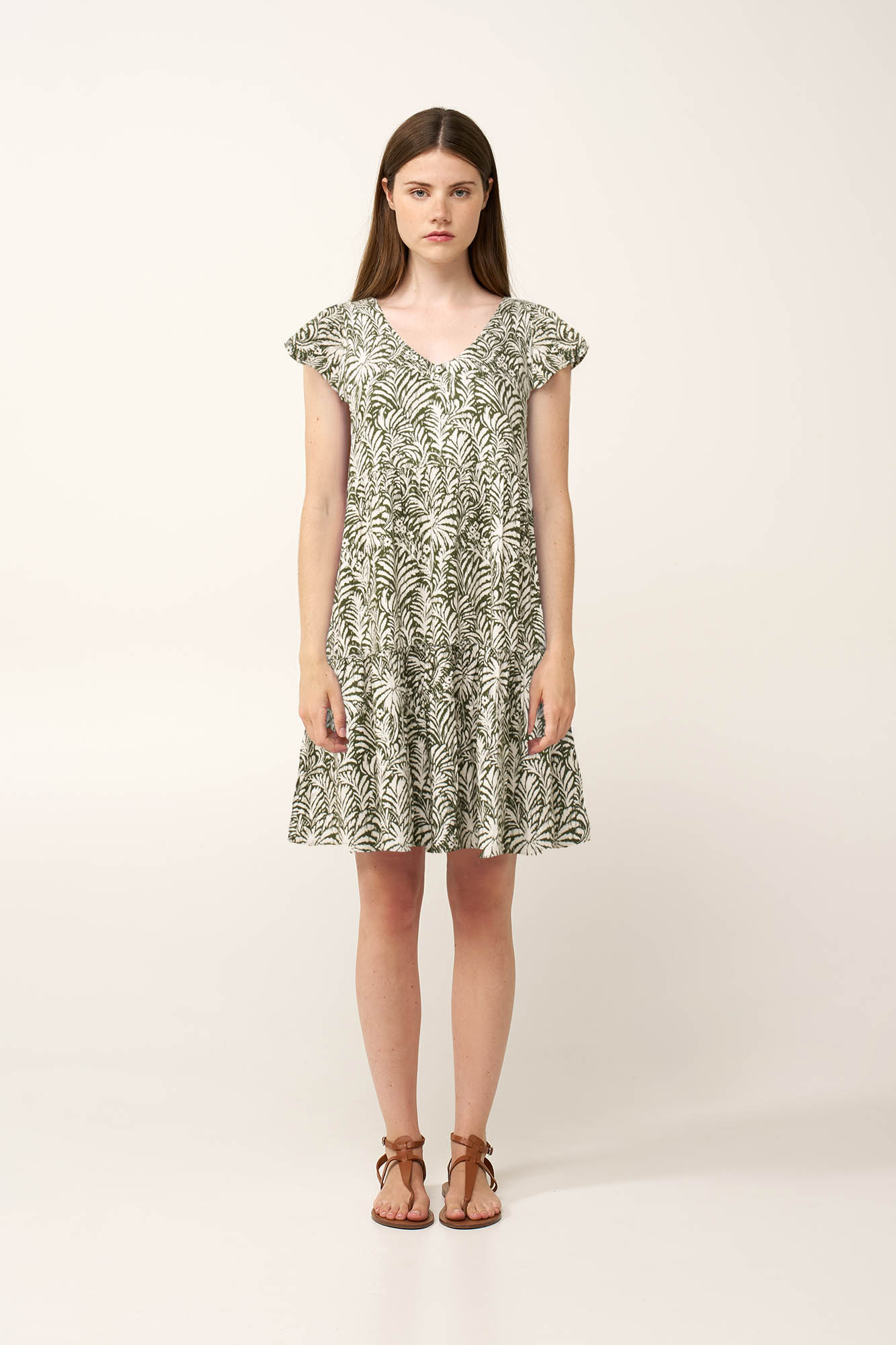 Vamp - Καλοκαιρινό Jungle Φόρεμα από Ποπλίνα