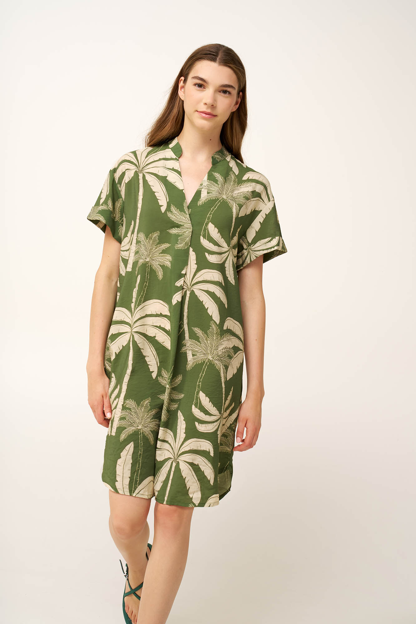 Vamp - Καλοκαιρινό Tropic Φόρεμα με V