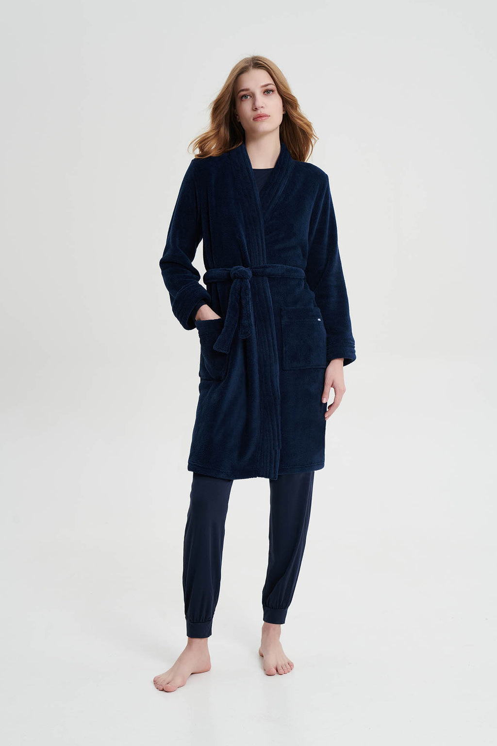 Vamp - Μονόχρωμη Σταυρωτή Ρόμπα