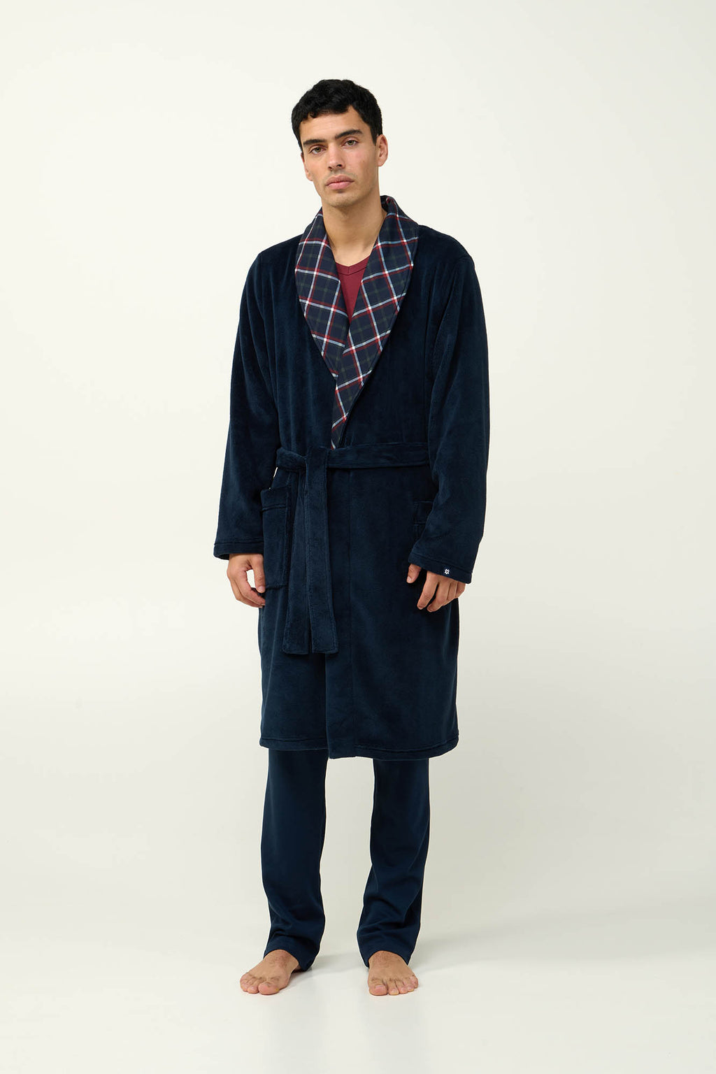 Vamp - Μακριά Ανδρική Fleece Ρόμπα