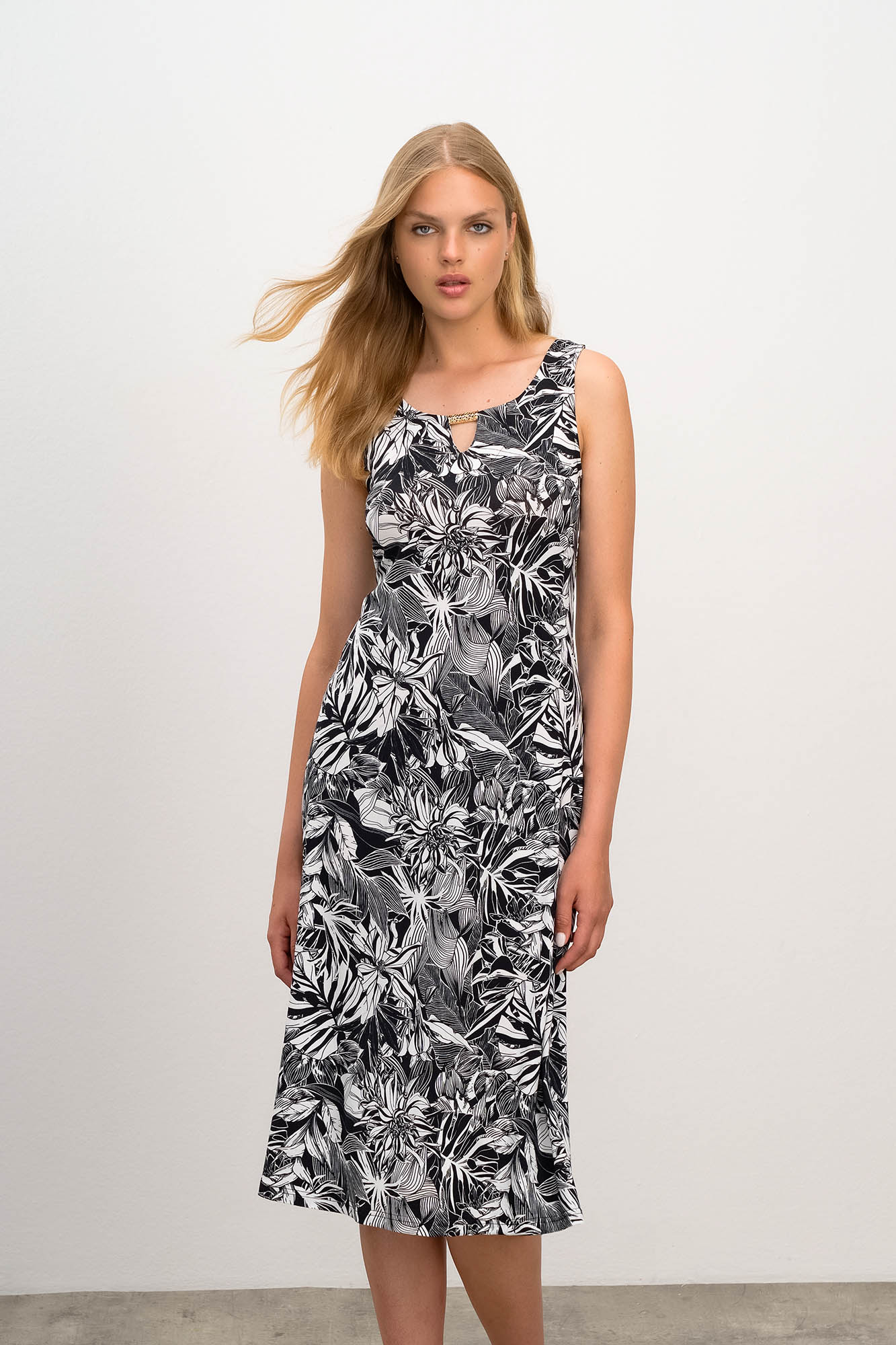 Vamp - Αμάνικο Εμπριμέ Φόρεμα