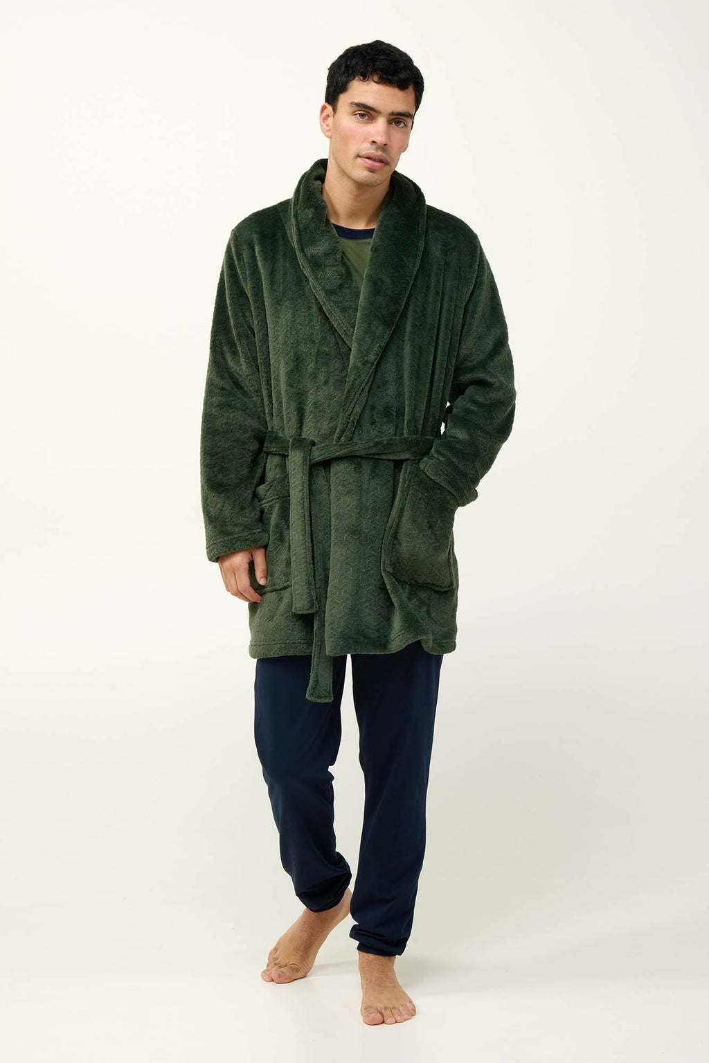 Vamp - Ανδρική Σταυρωτή Ρόμπα Fleece