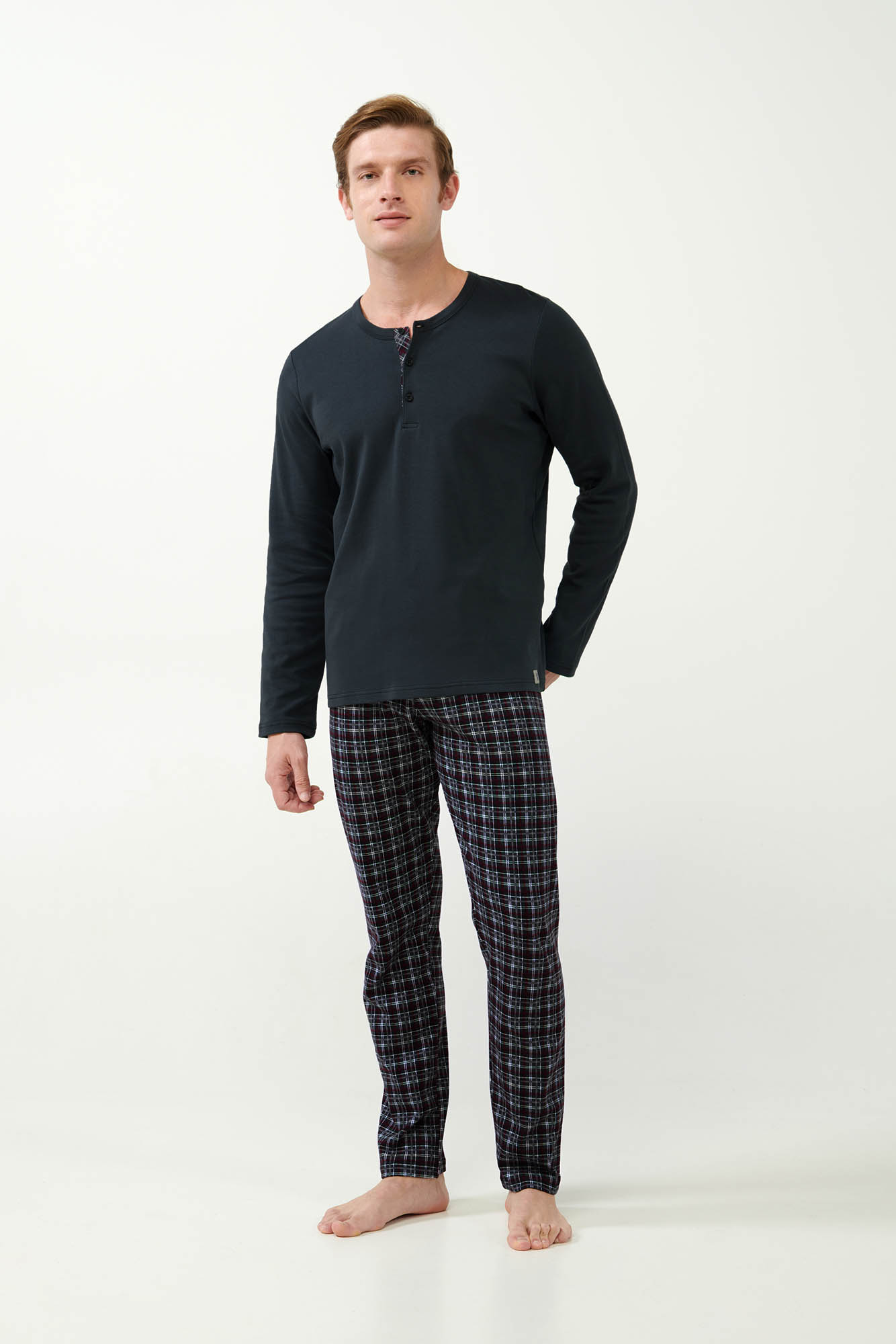 Vamp - Ταρτάν Πυτζάμα Interlock με Πατιλέτα