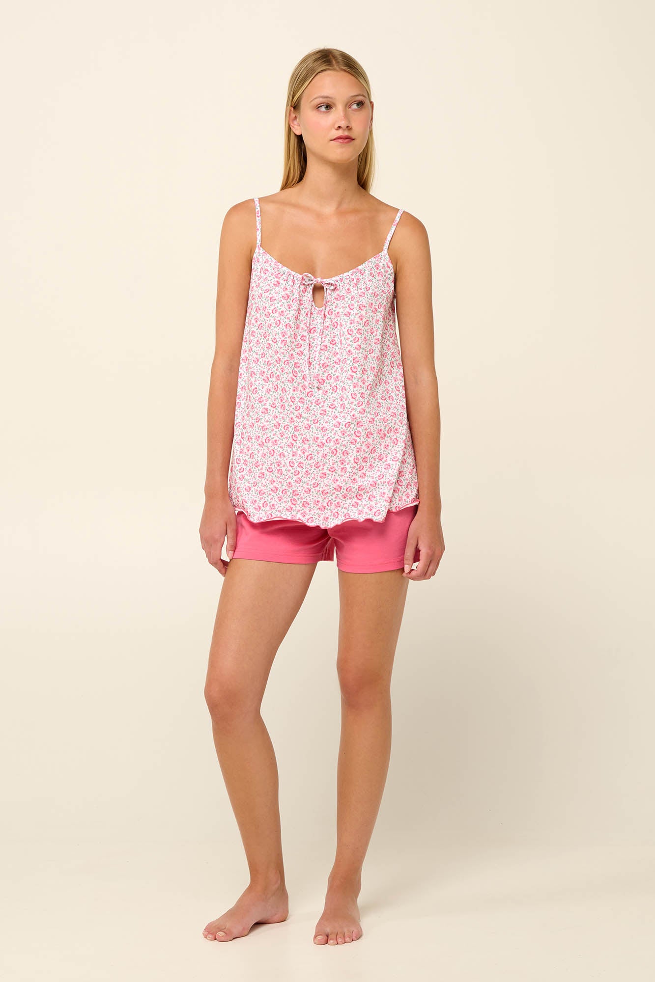 Vamp - Βαμβακερό Babydoll Φλοράλ