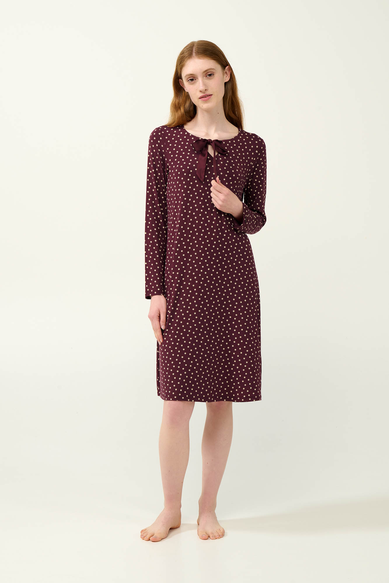 Vamp - Χειμερινό Micromodal Πουά Νυχτικό