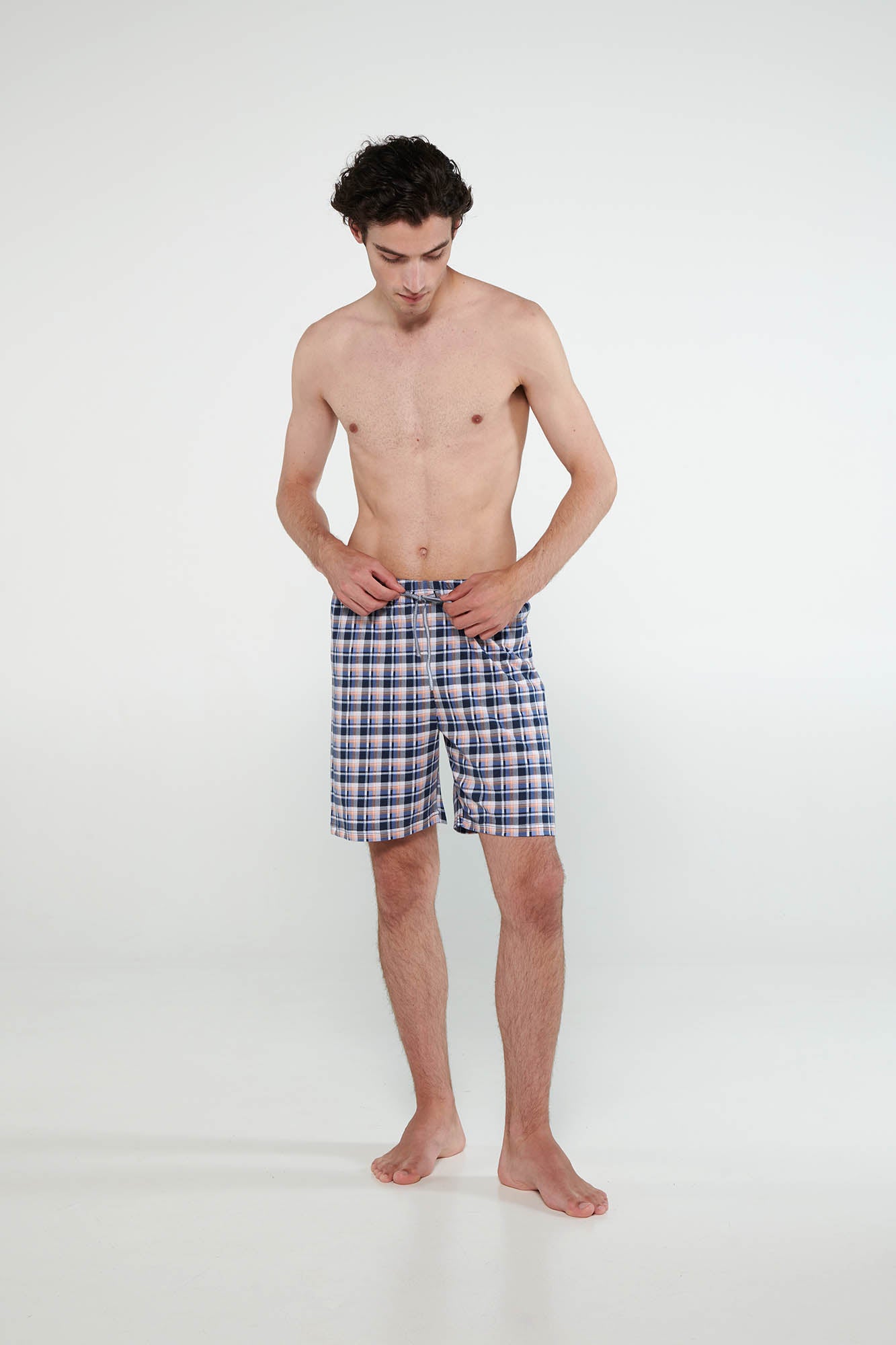 Vamp - Καρό Κοντό Παντελόνι