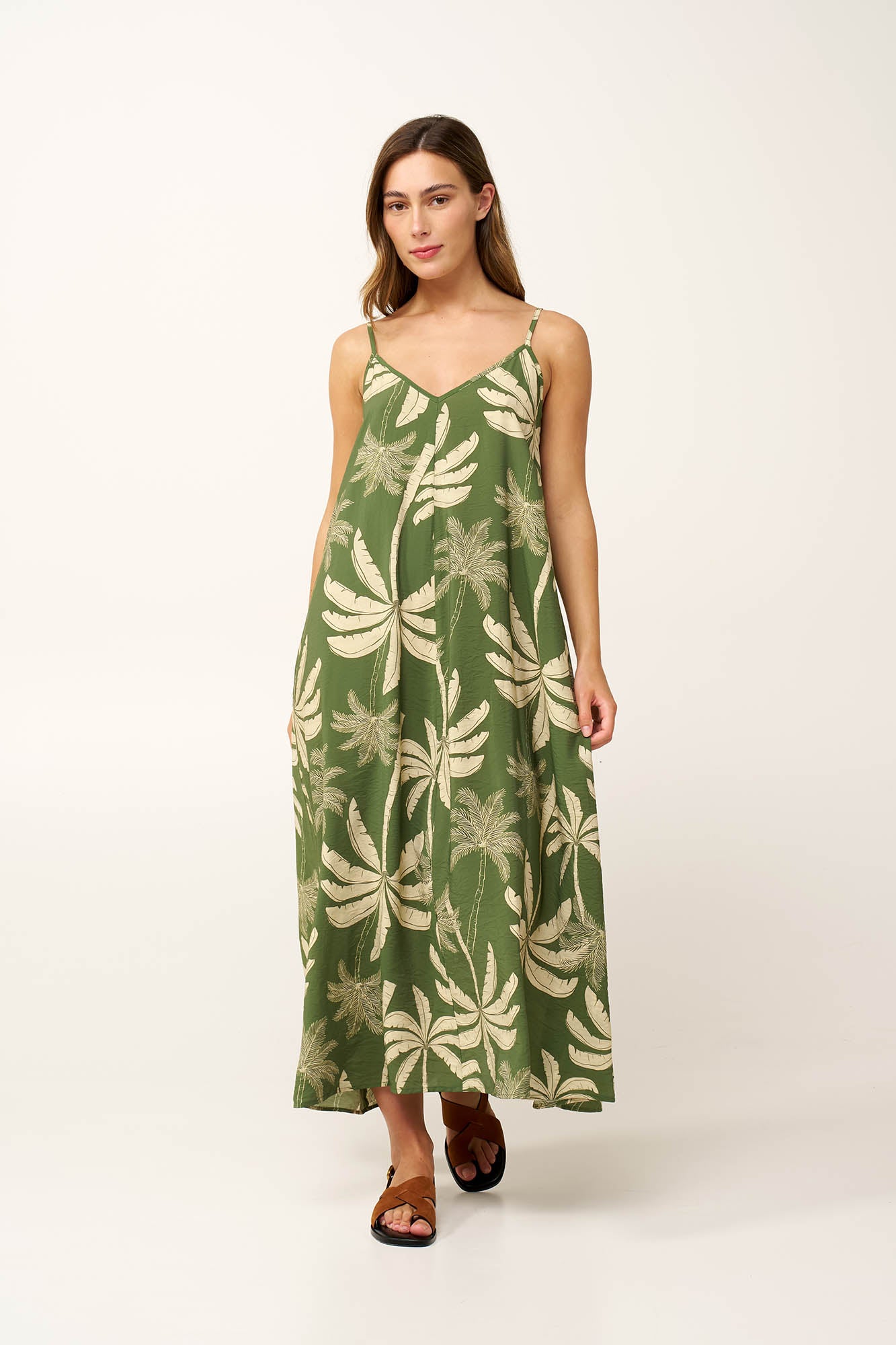 Vamp - Maxi Καλοκερινό Φόρεμα με Φοίκινες