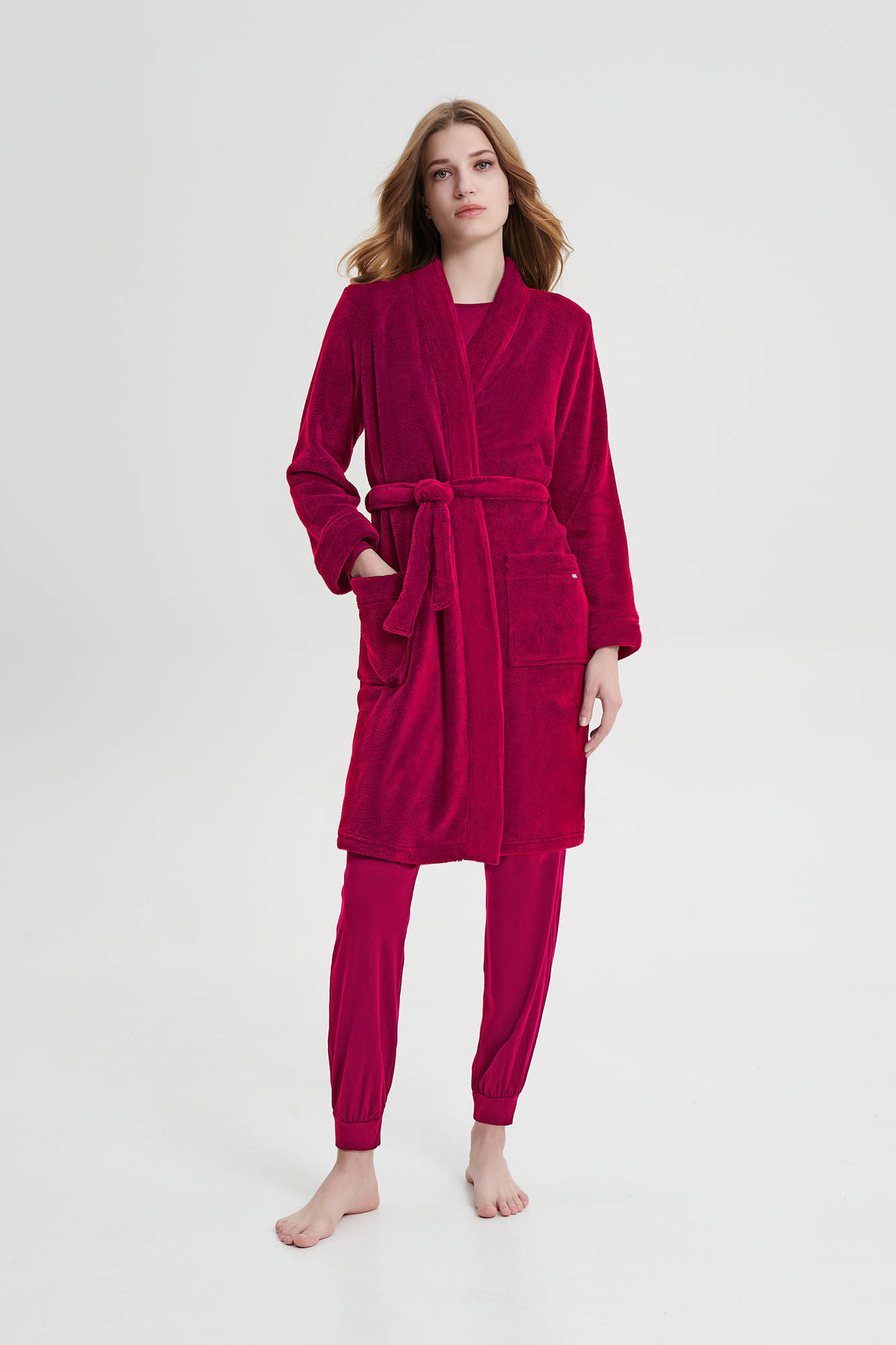 Vamp - Μονόχρωμη Σταυρωτή Ρόμπα