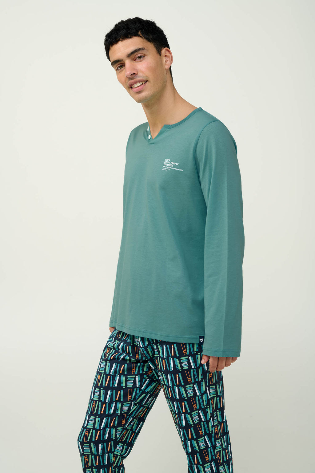 Vamp - Ανδρική Βαμβακερή Χειμερινή Πυτζάμα