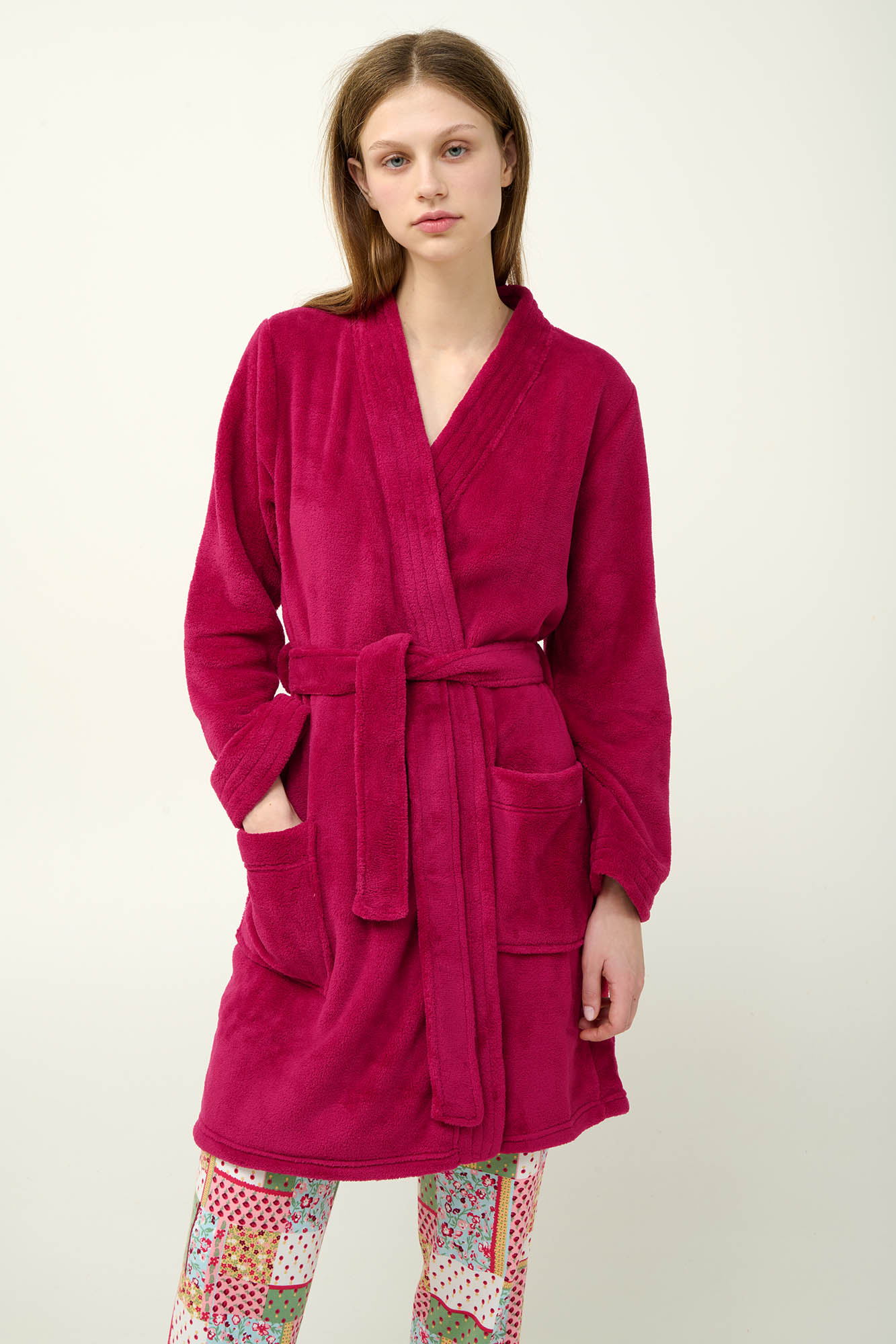 Vamp - Μονόχρωμη Σταυρωτή Ρόμπα