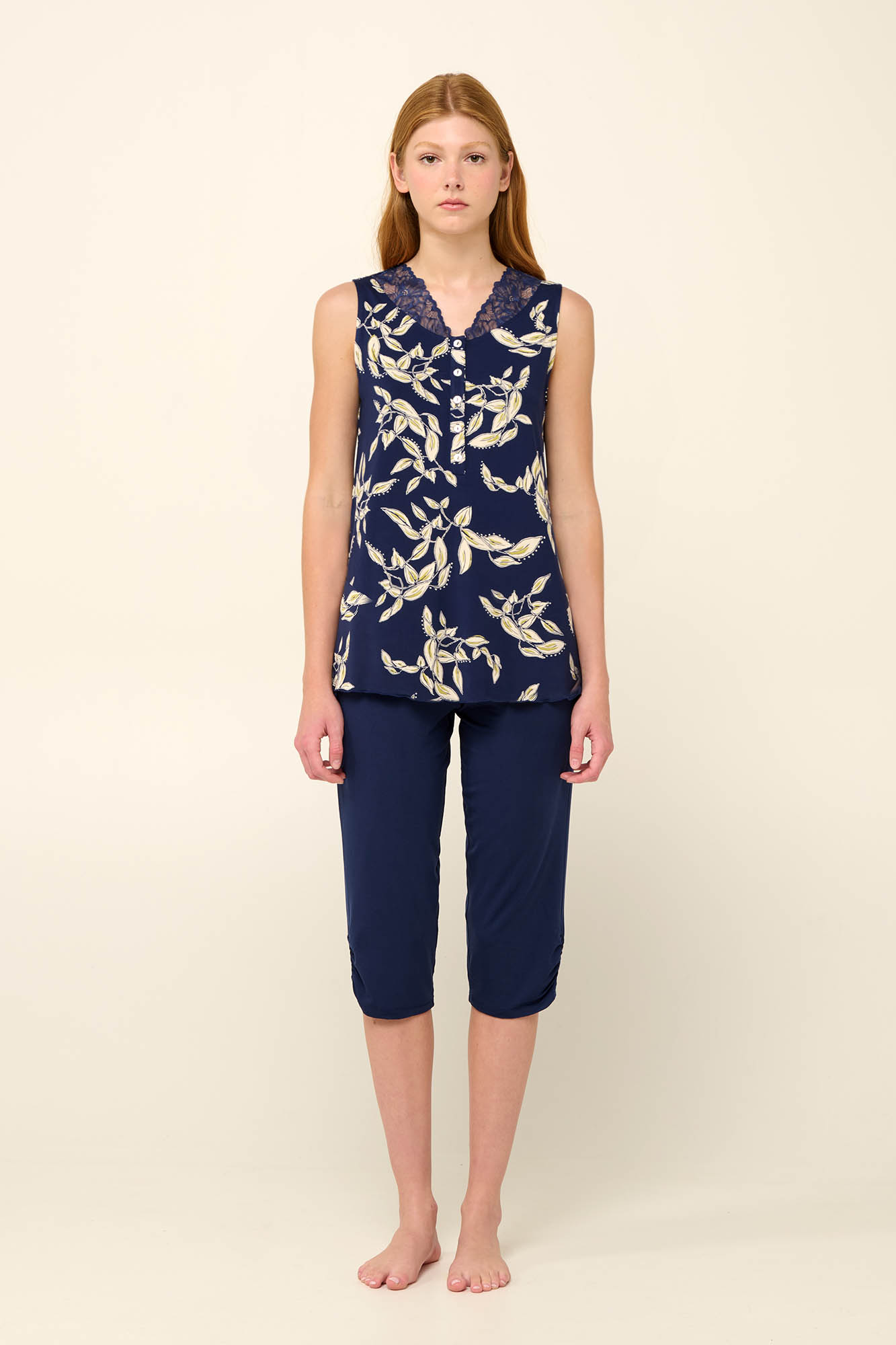 Vamp - Γυναικεία Πυτζάμα Micromodal με Πατιλέτα