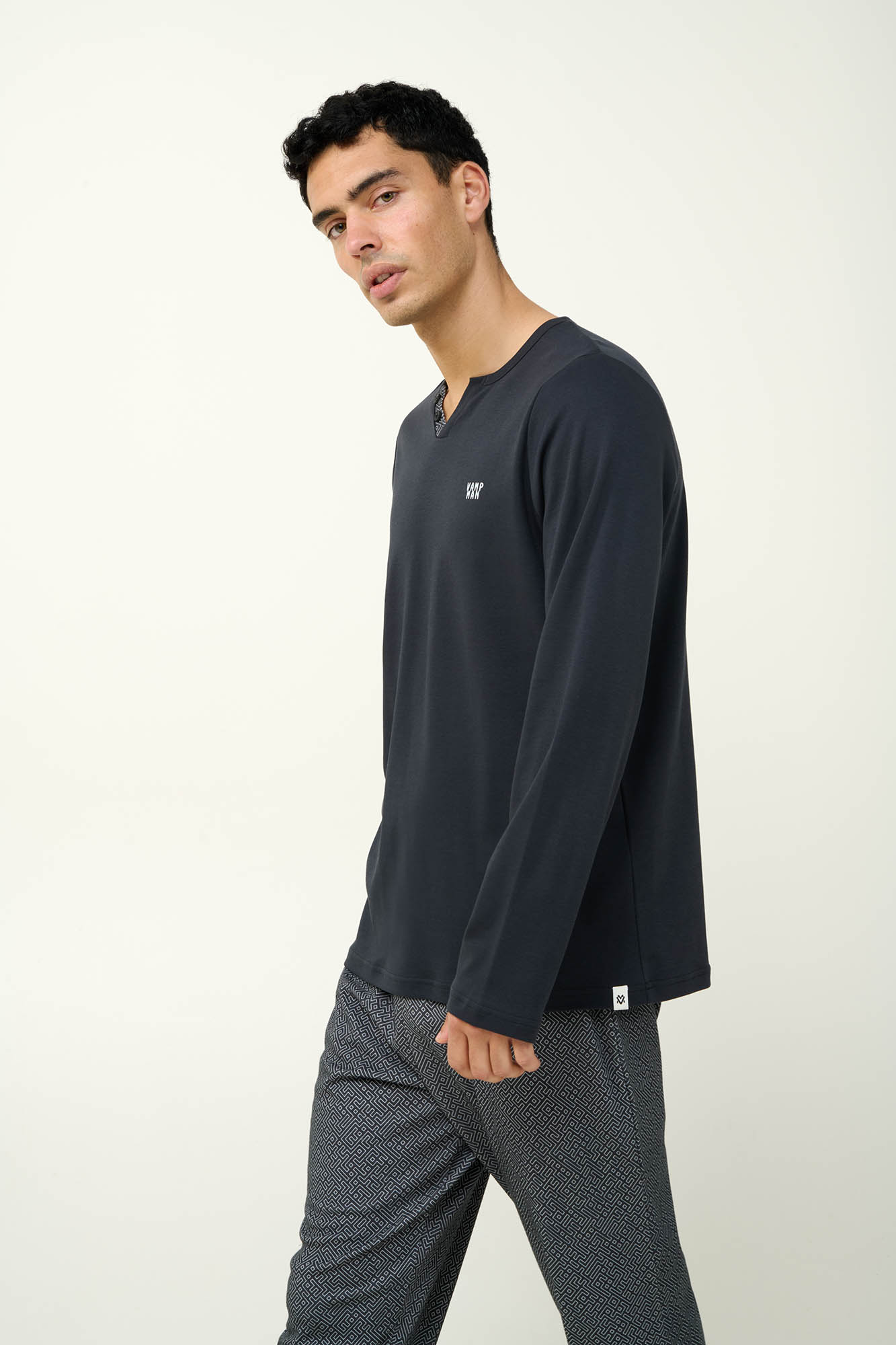 Vamp - Ανδρική Χειμερινή Βαμβακερή Πυτζάμα