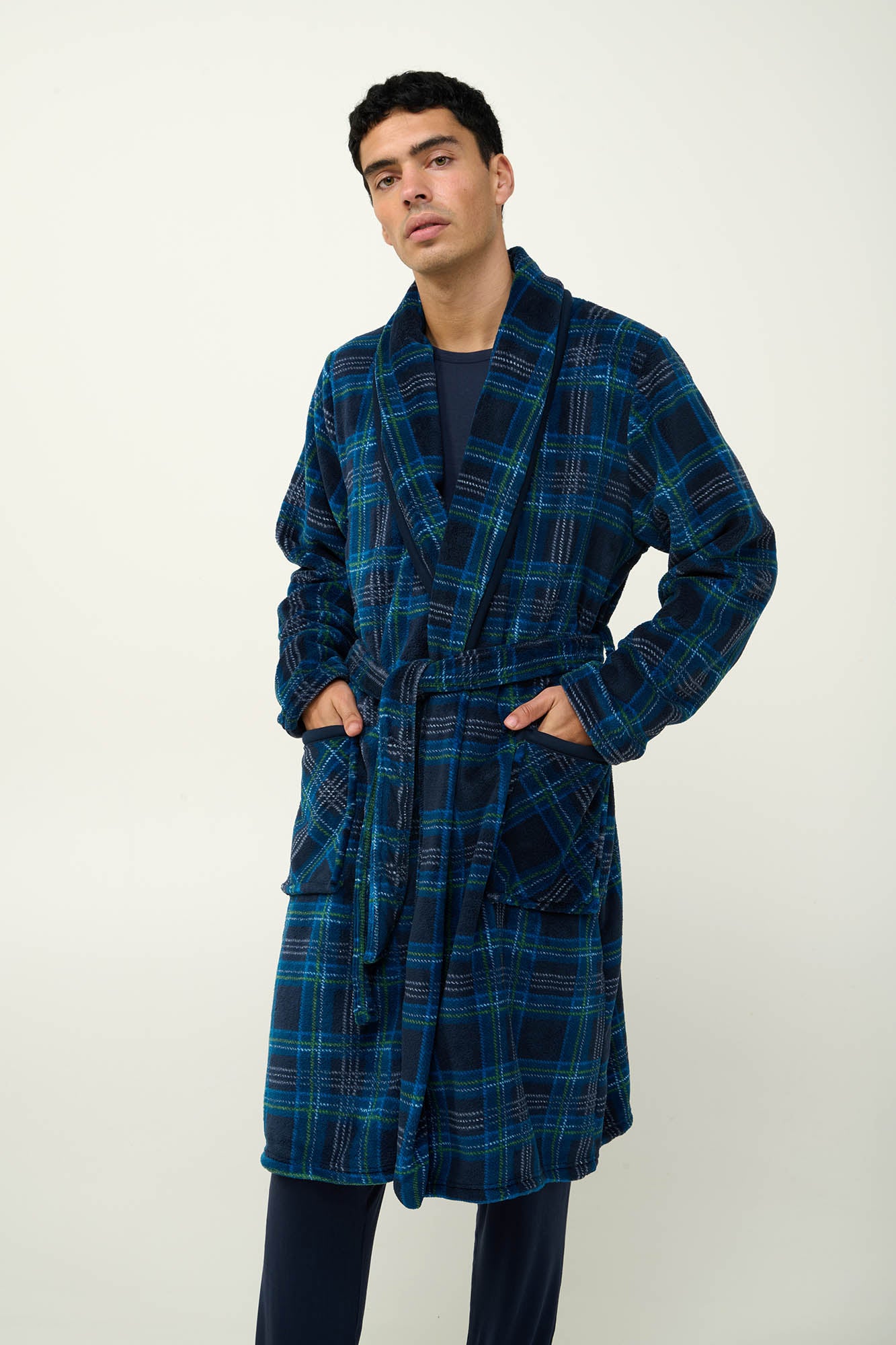 Vamp - Μακριά Ανδρική Καρό Ρόμπα