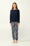 Vamp - Γυναικεία Πυτζάμα Micromodal με Μανσέτες