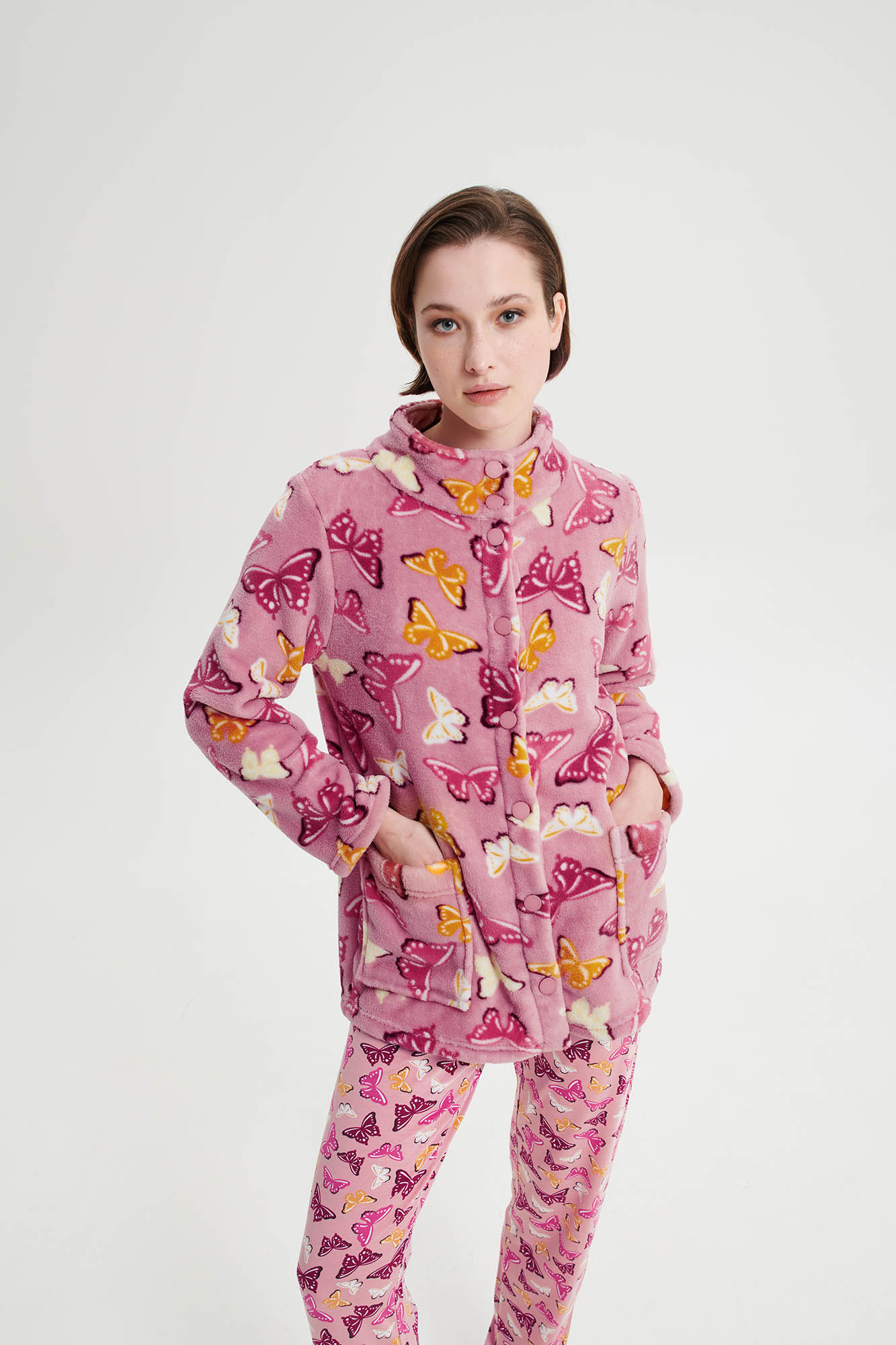 Vamp - Εμπριμέ Κουμπωτή Ρόμπα