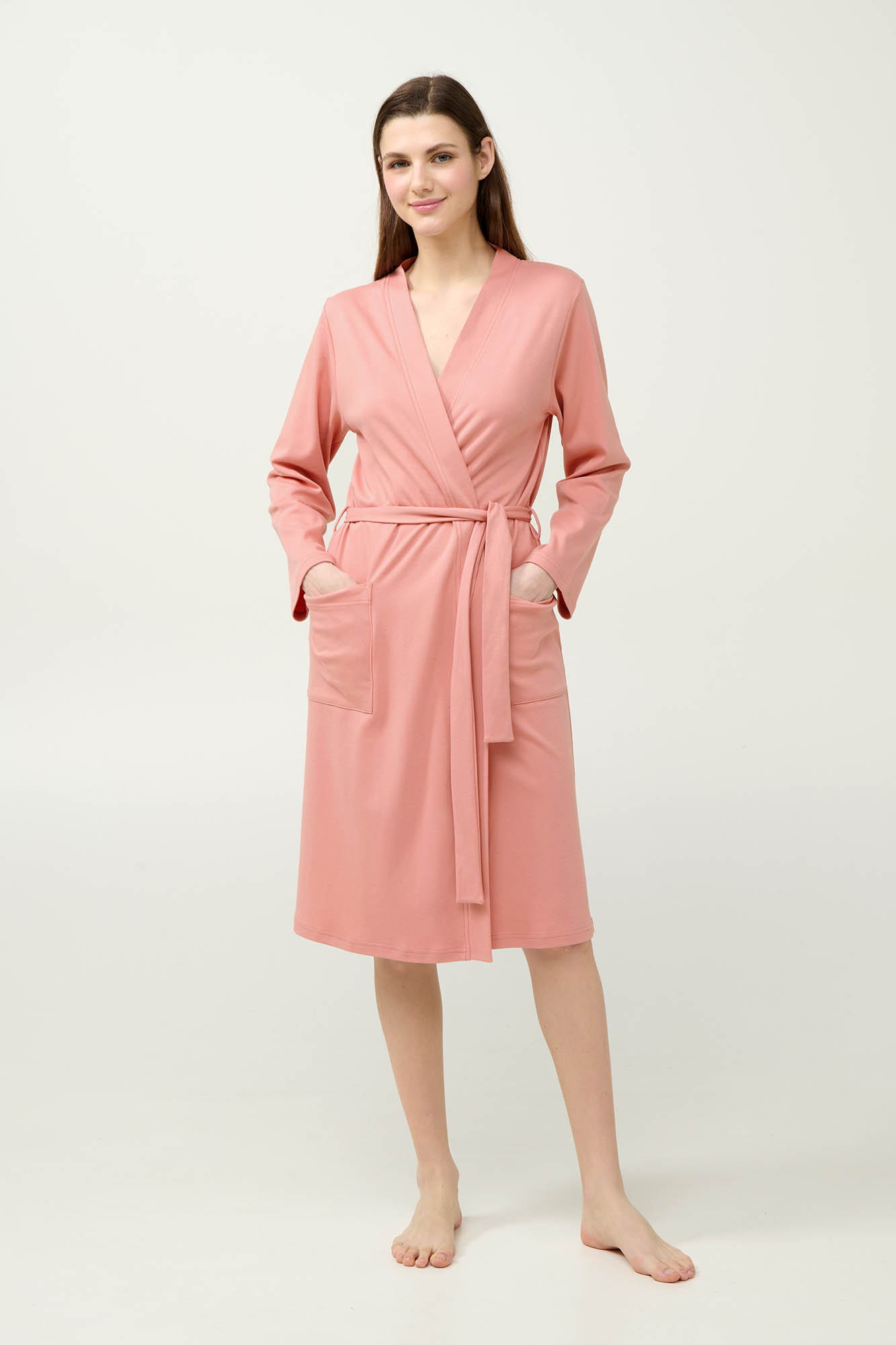 Vamp - Σταυρωτή Βαμβακερή Γυναικεία Ρόμπα