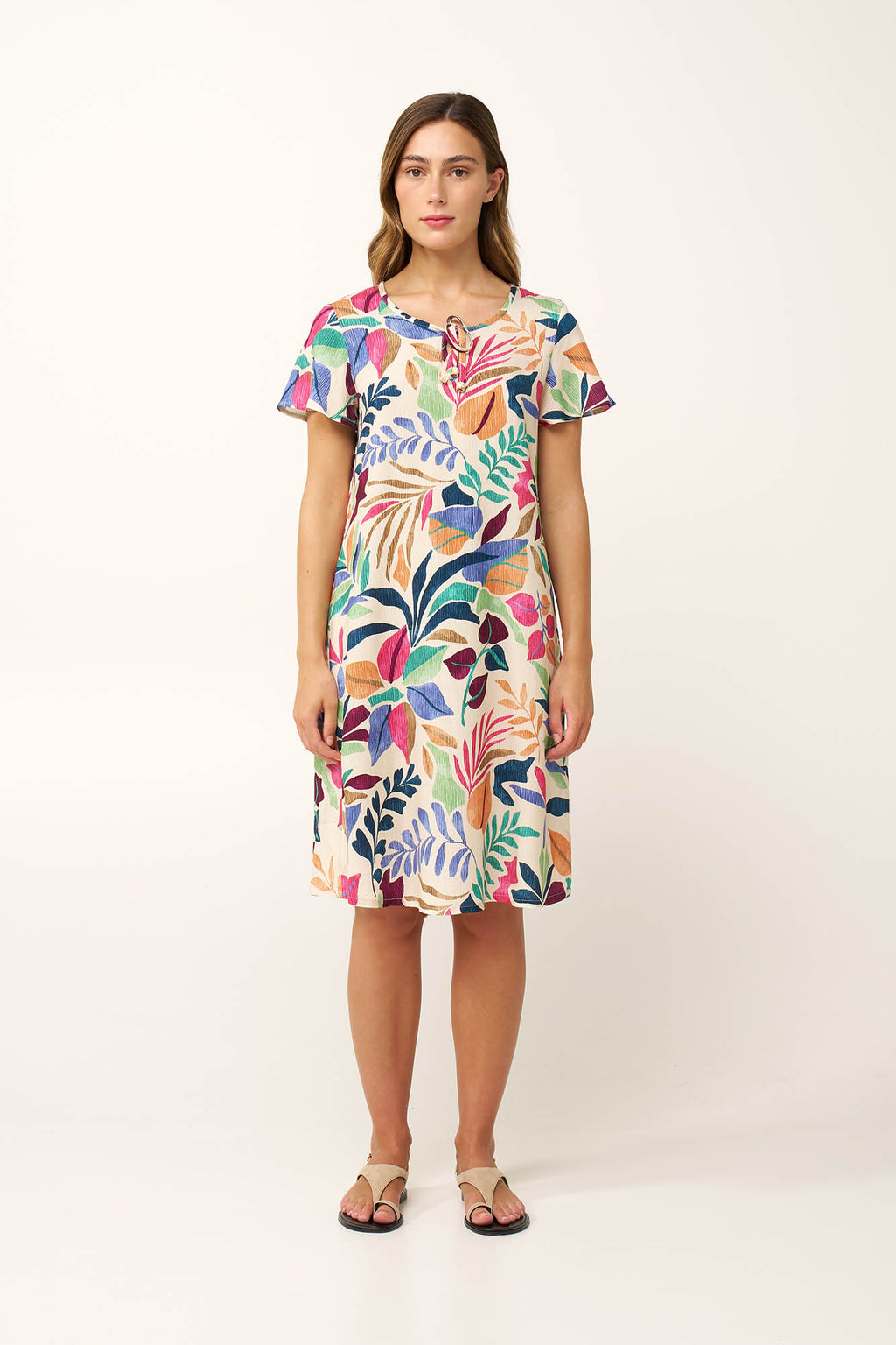 Vamp - Καλοκαιρινό Φλοράλ Φόρεμα από Ποπλίνα