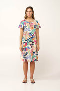 Vamp - Καλοκαιρινό Φλοράλ Φόρεμα από Ποπλίνα