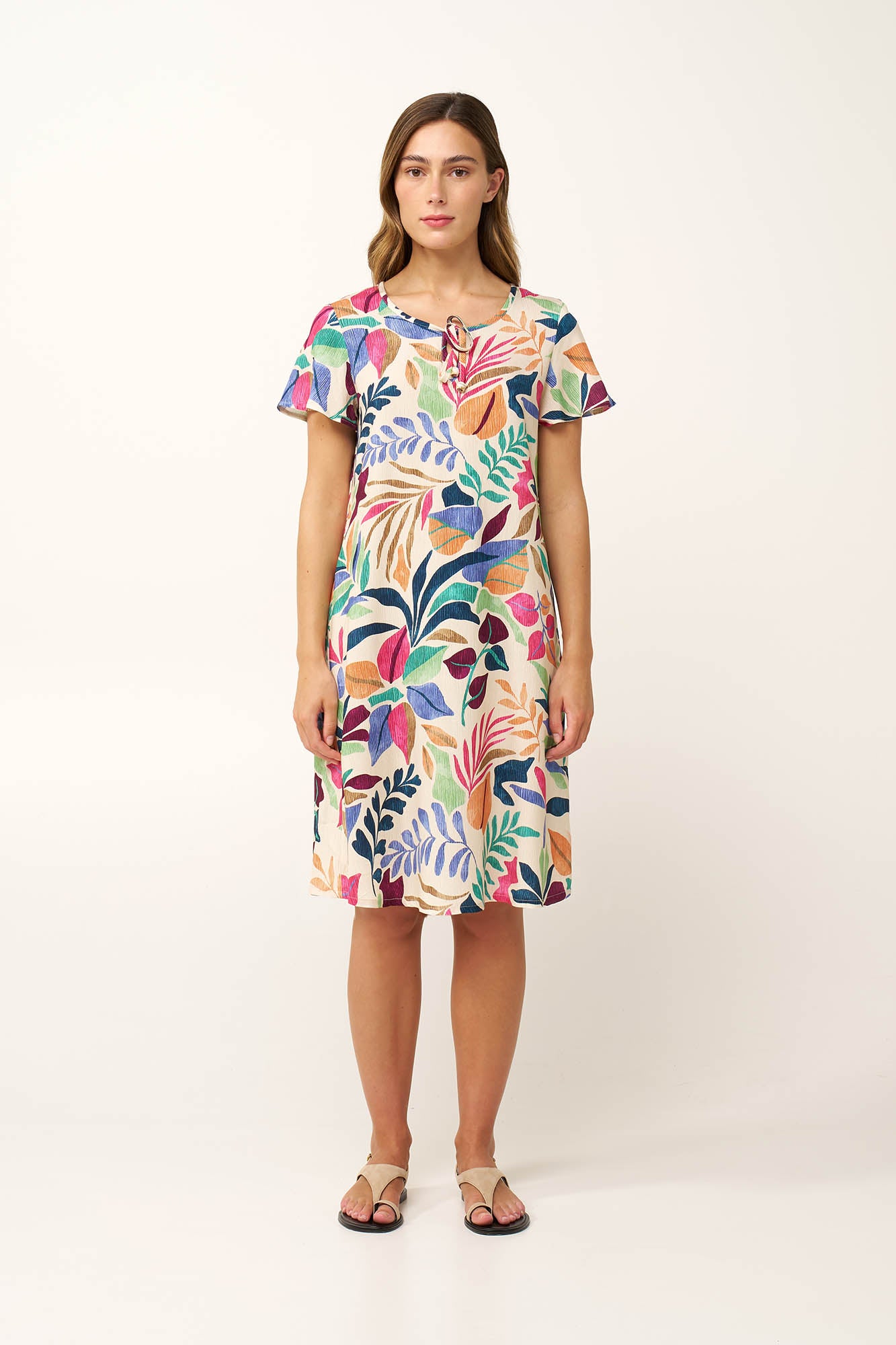 Vamp - Καλοκαιρινό Φλοράλ Φόρεμα από Ποπλίνα