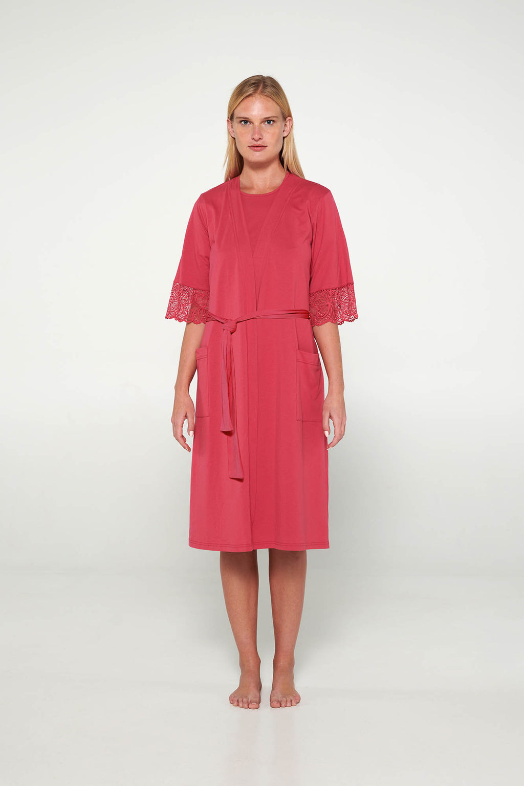 Vamp - Μονόχρωμη Σταυρωτή Ρόμπα