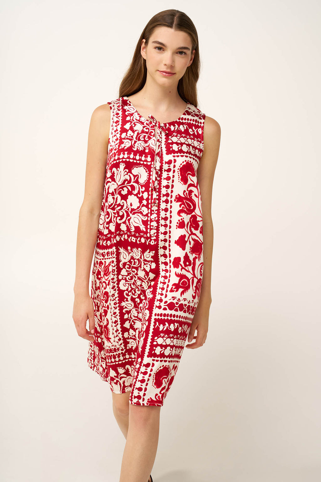 Vamp - Αμάνικο Καλοκαιρινό Φόρεμα από Ποπλίνα