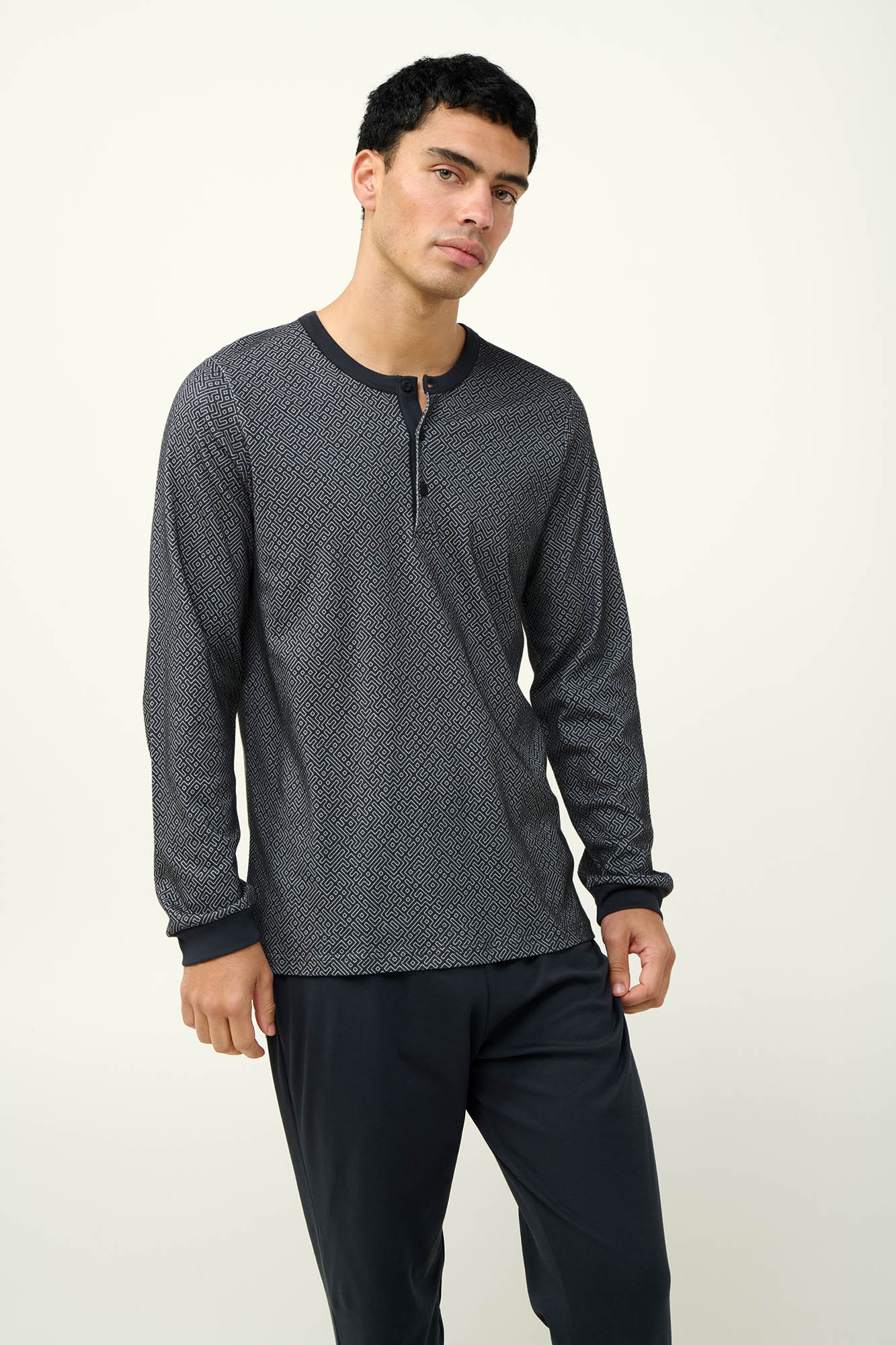 Vamp - Ανδρική Βαμβακερή Πυτζάμα με Πατιλέτα