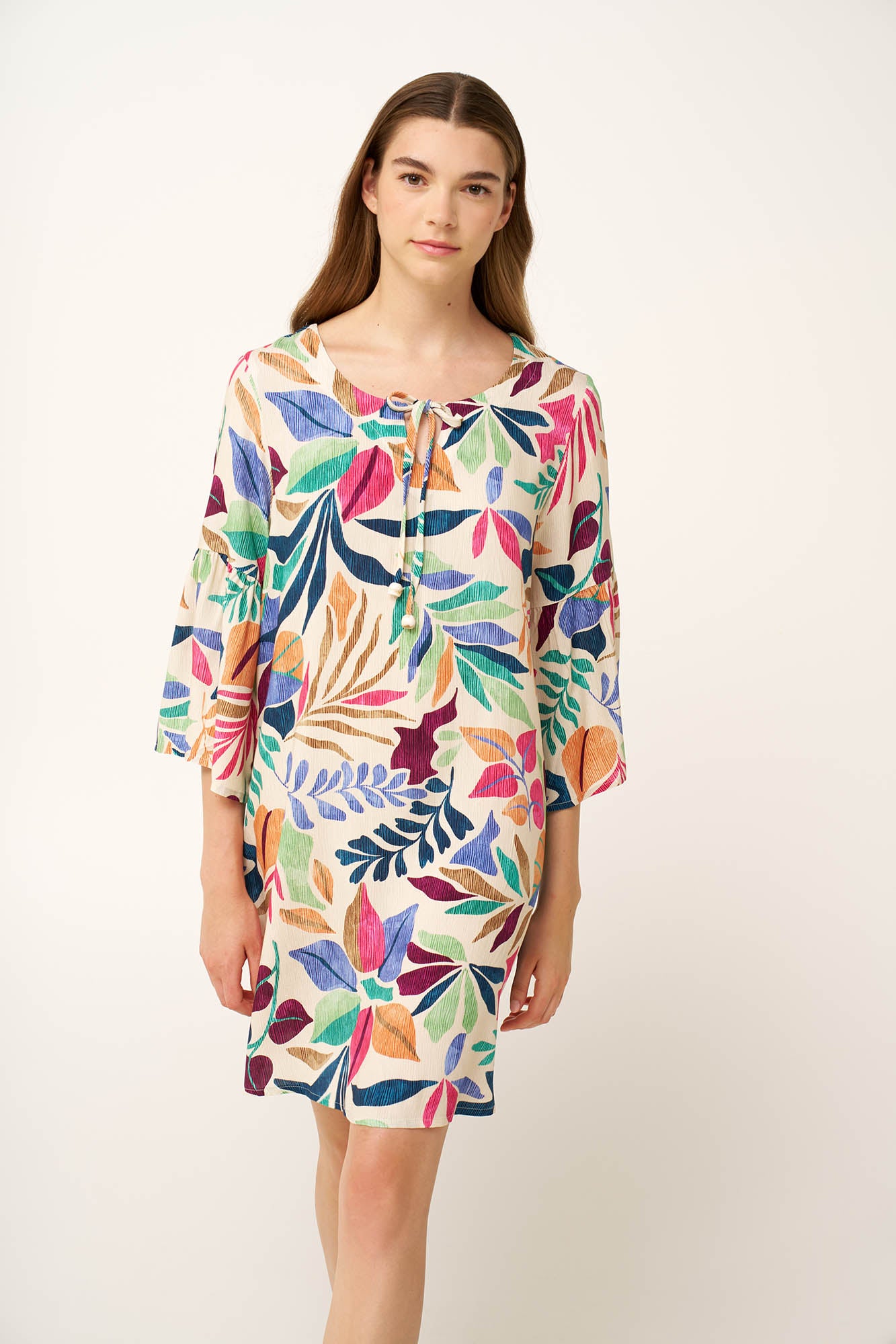 Vamp - Φλοράλ Καλοκαιρινό Φόρεμα από Ποπλίνα