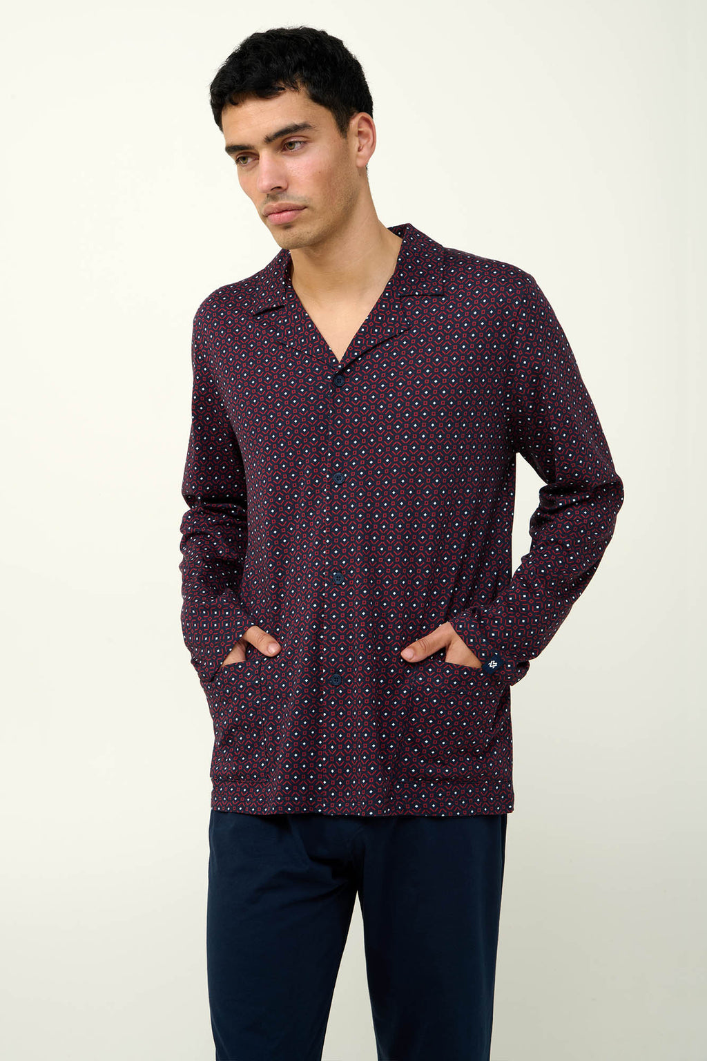 Vamp - Ανδρική Βαμβακερή Κουμπωτή Πυτζάμα