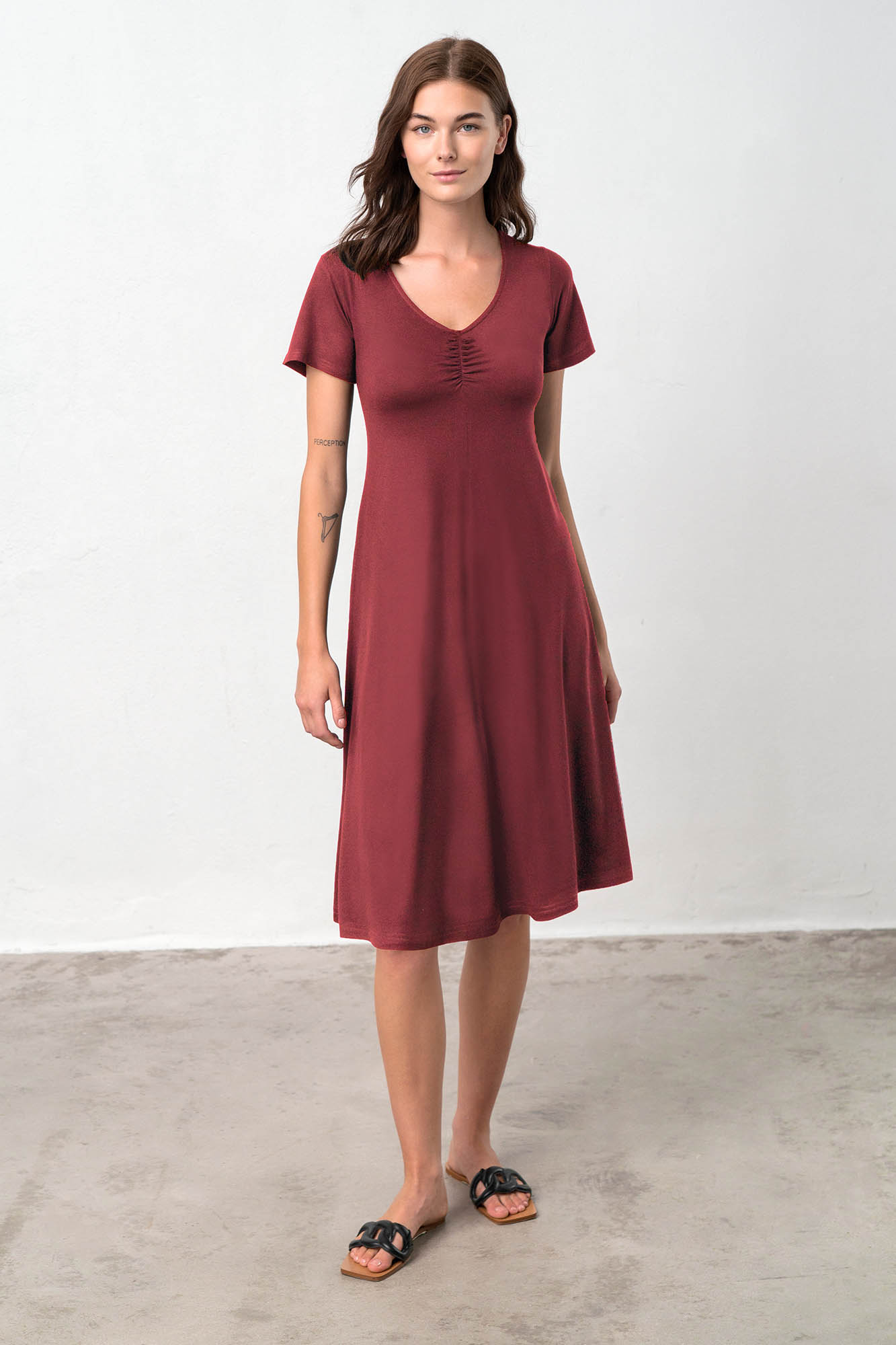 Vamp - Φόρεμα με Κοντό Μανίκι