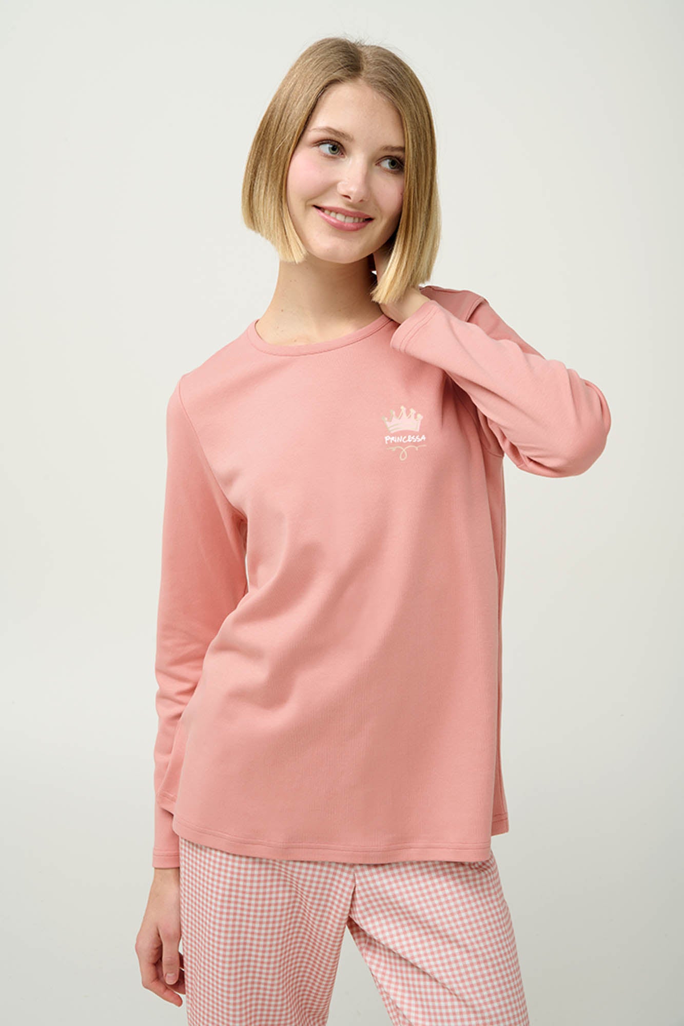 Vamp - Χειμερινή Γυναικεία Βαμβακερή Πυτζάμα