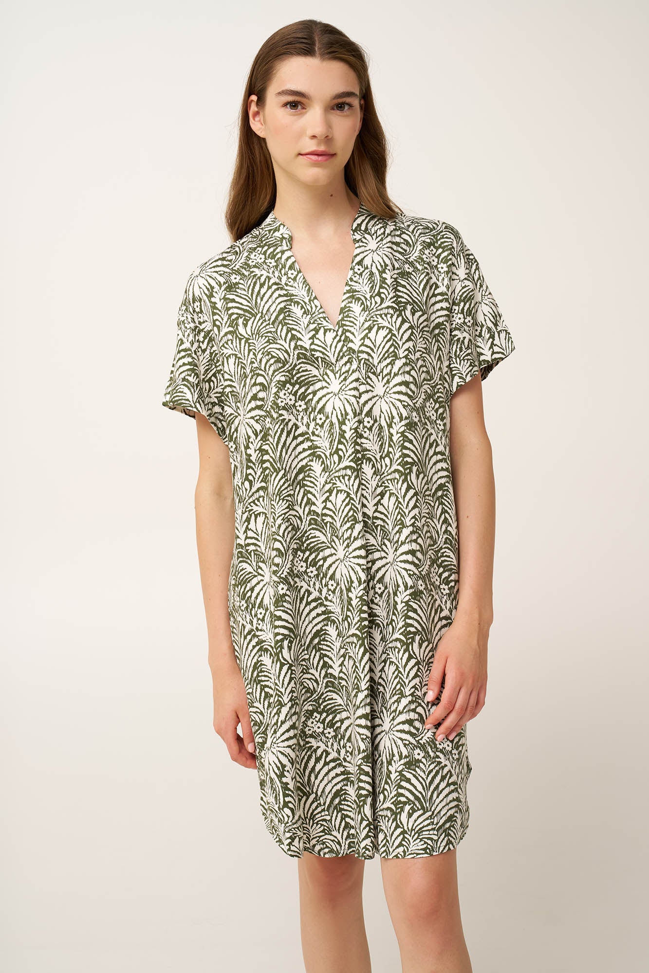 Vamp - Καλοκαιρινό Φόρεμα από Ποπλίνα με V