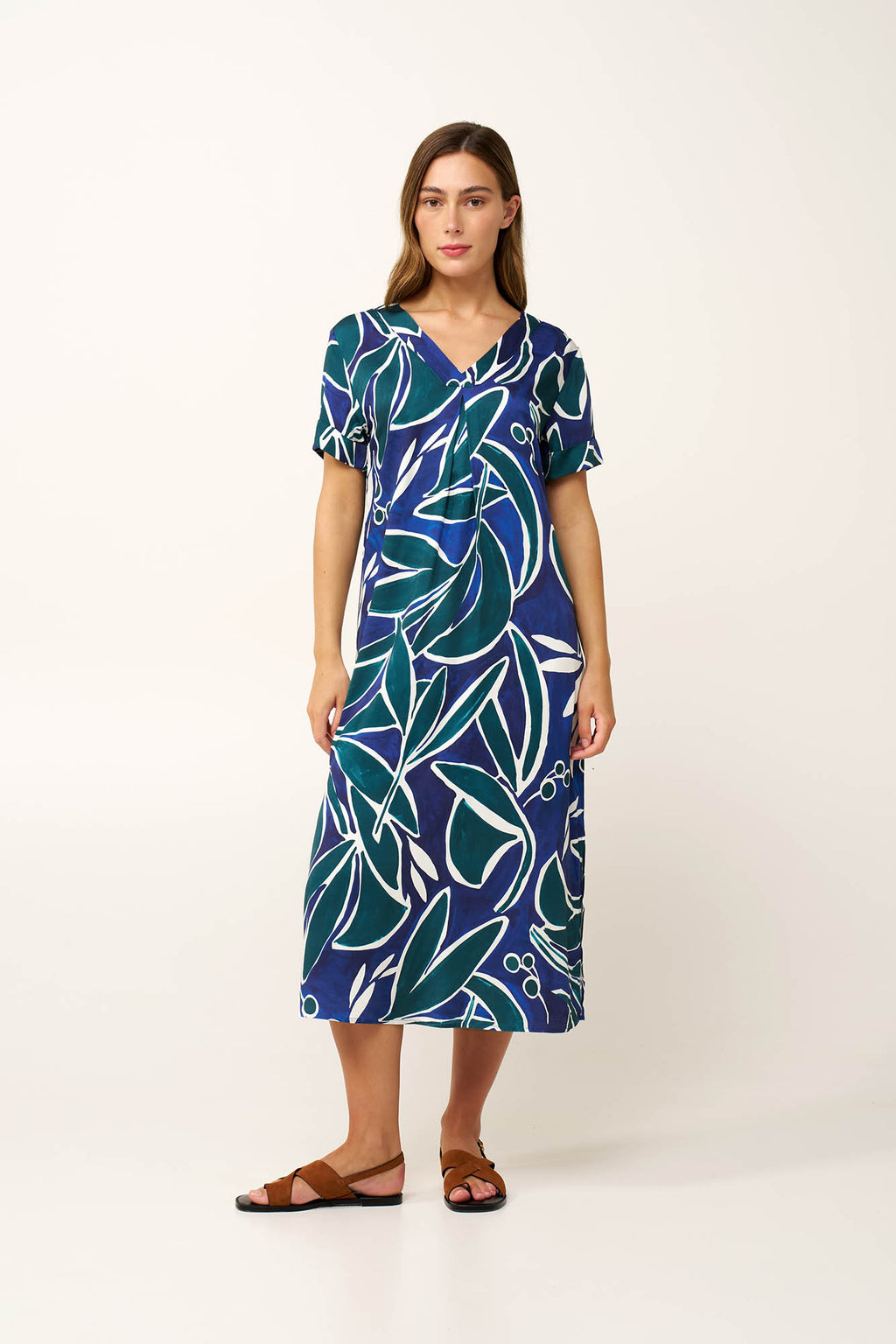 Vamp - Μακρύ Καλοκαιρινό Ωκεάνιο Φόρεμα