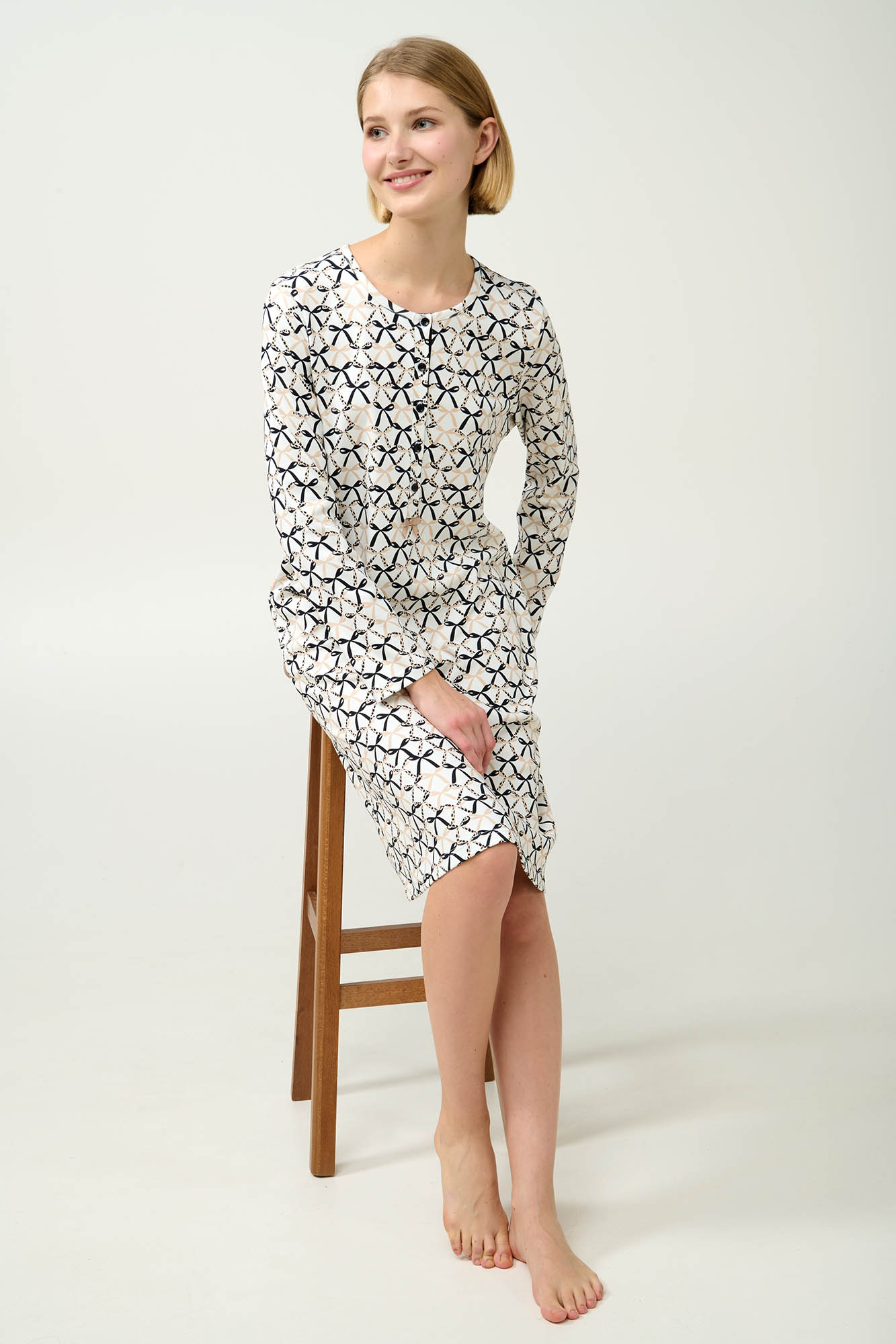 Vamp - Βαμβακερό Νυχτικό με Πατιλέτα