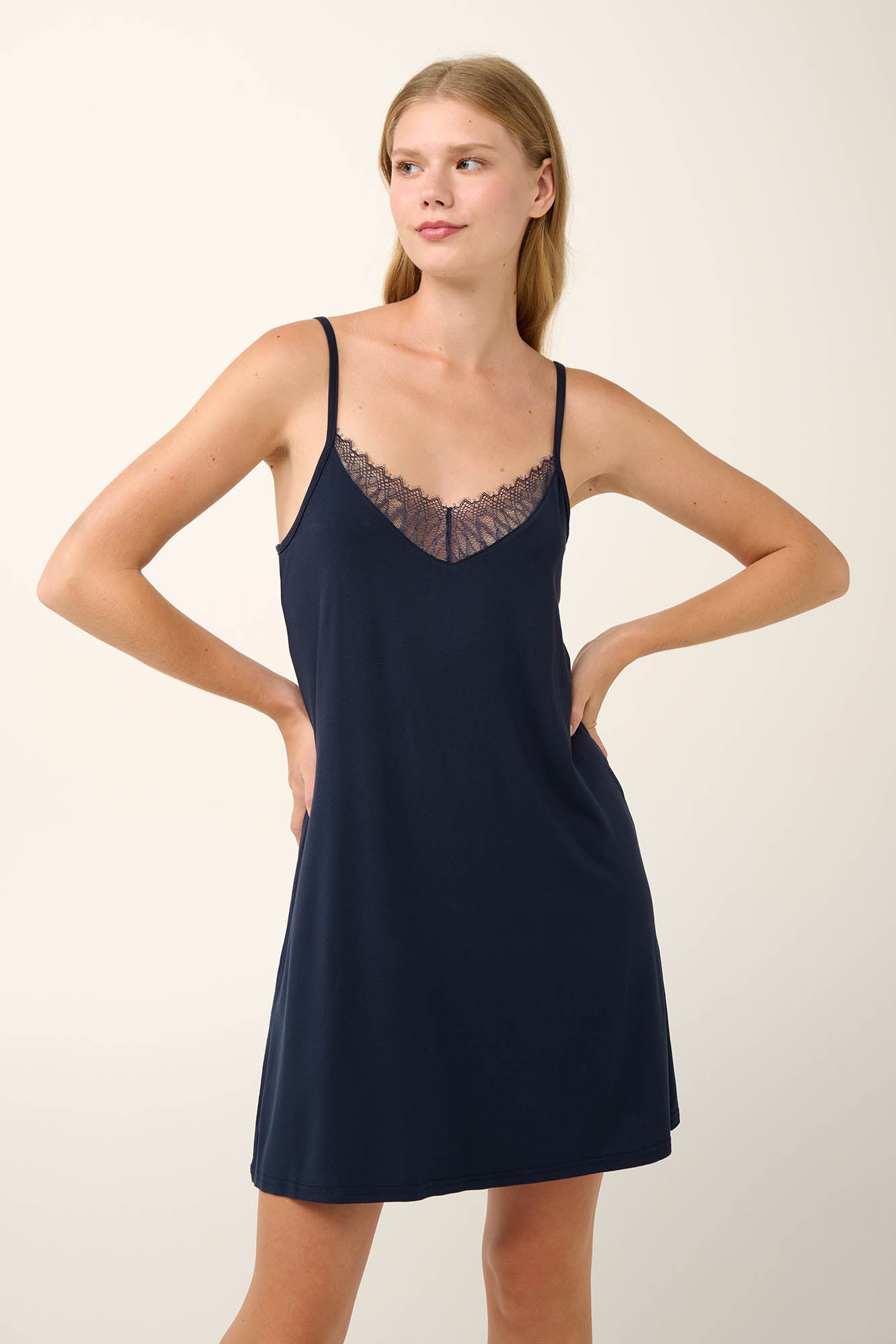 Vamp - Καλοκαιρινό Νυχτικό Micromodal με Τιράντες